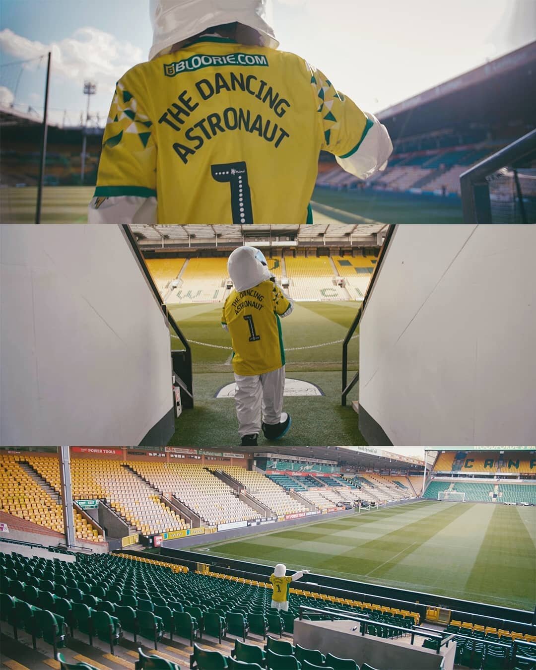 Norwich City FC meets, a Dancing Astronaut, meets a massive baseline rave.

I've always wanted to be able to film at the Norwich City Football Club grounds since I was a kid. Extra special that I got the whole place to myself whilst directing an astr