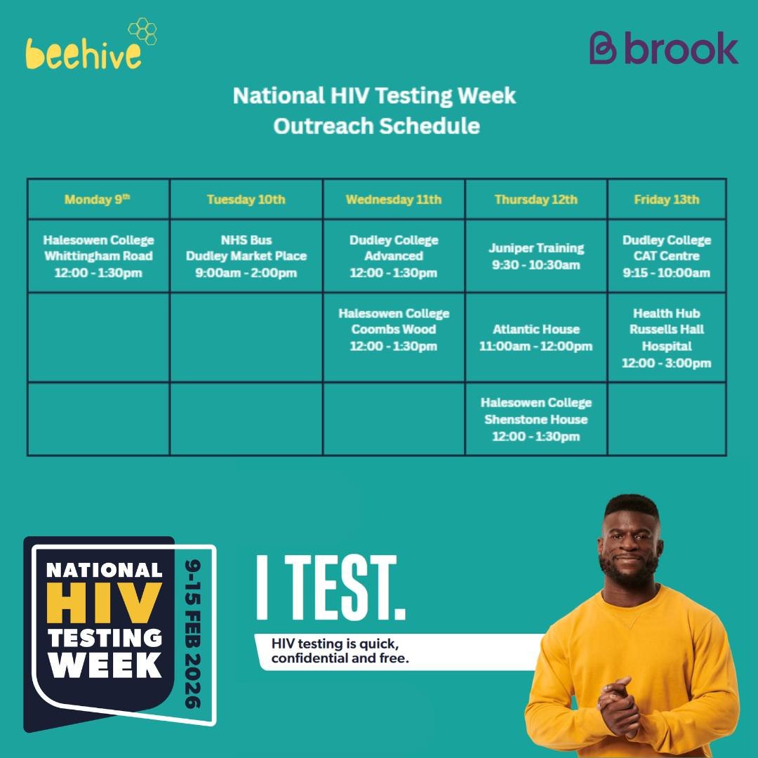 Mark your calendar 📆 National #HIVTestingWeek kicks off Monday 9th February! Here's where we'll be during the week offering free HIV testing...

Testing is free, quick, and easy &ndash; plus, you can even do it from home!

Order your free #HIV test 