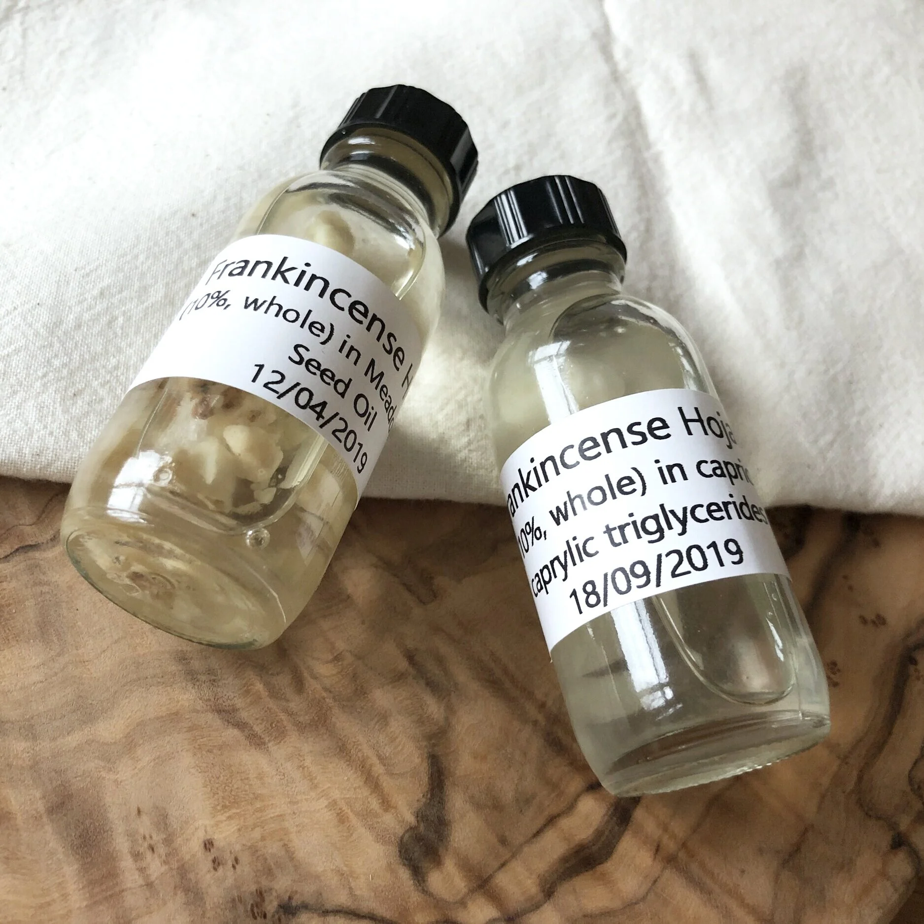 Observing Whole Frankincense Extracts: Hojari, Frereana and Neglecta
