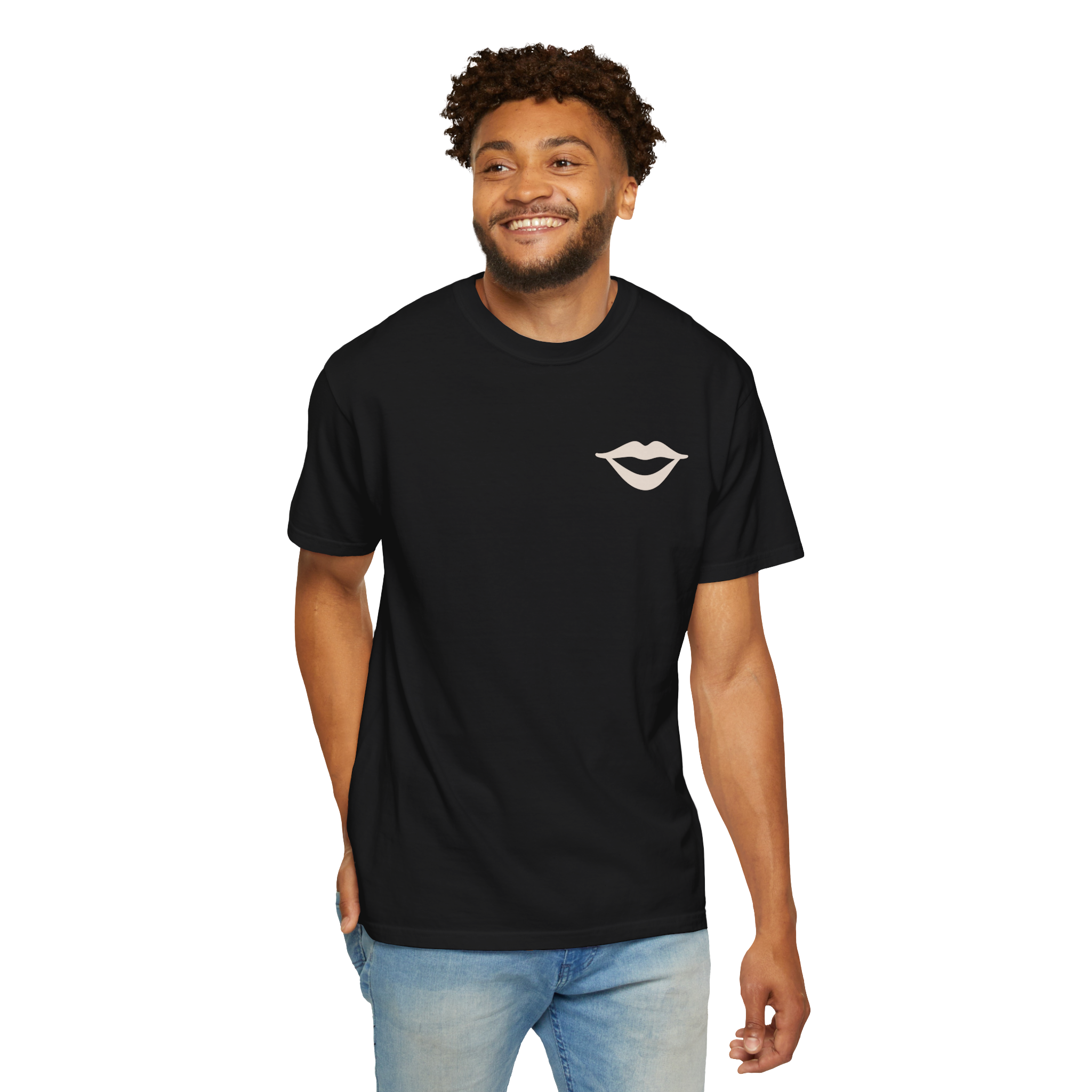 Smile FrontDoorTee Model Front.png