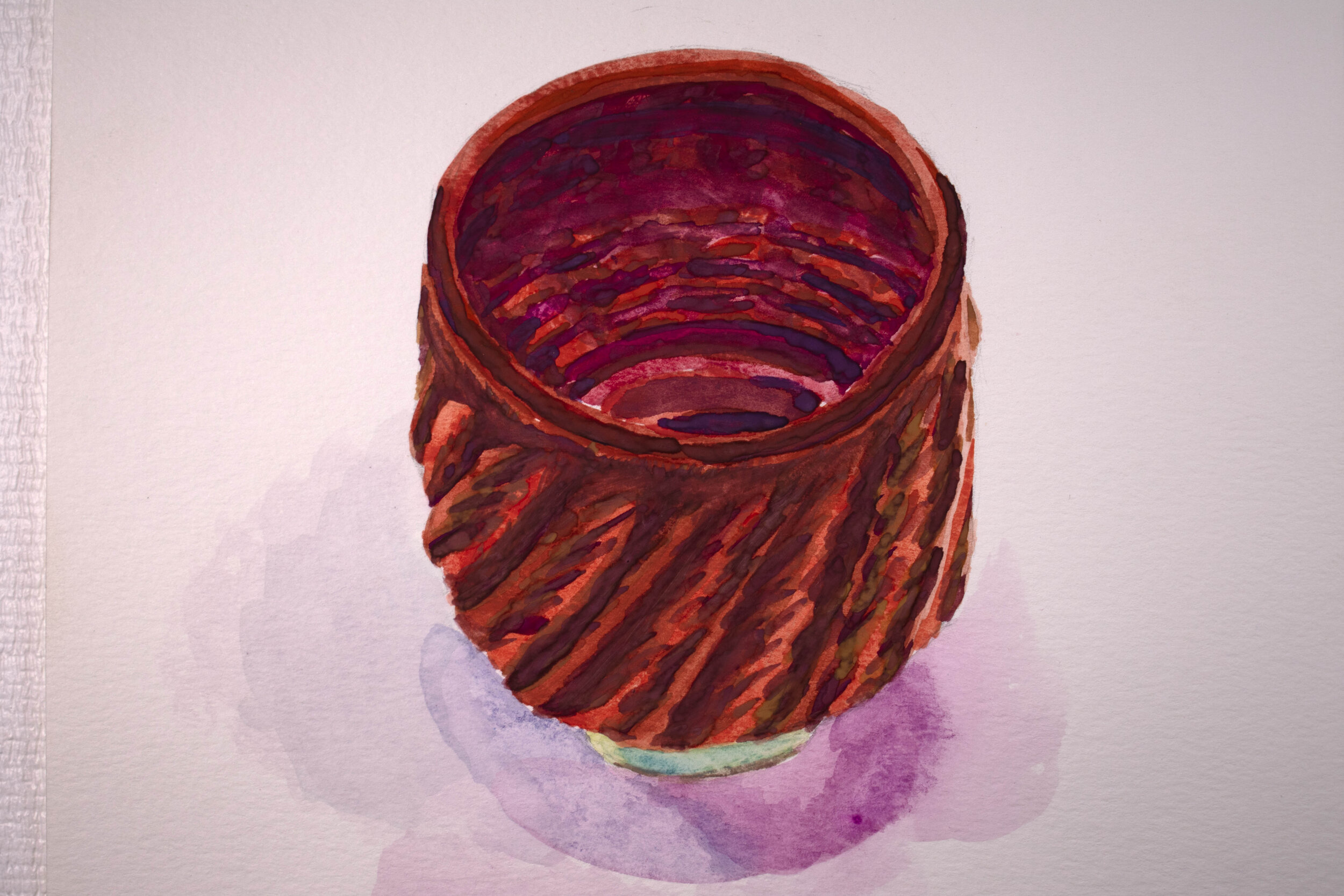 Study of watercolor on paper.