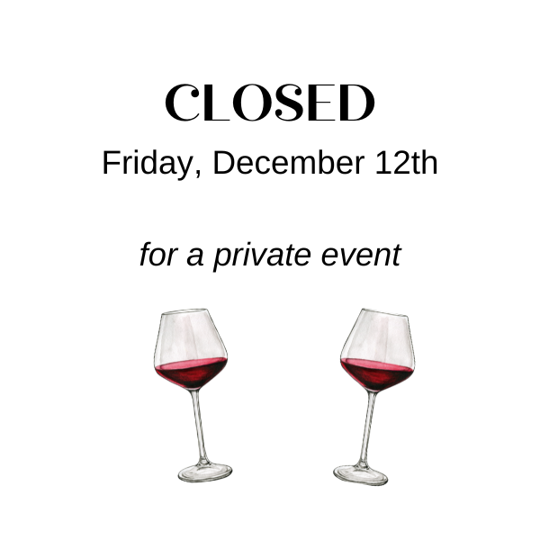 CLOSED for a Private Event