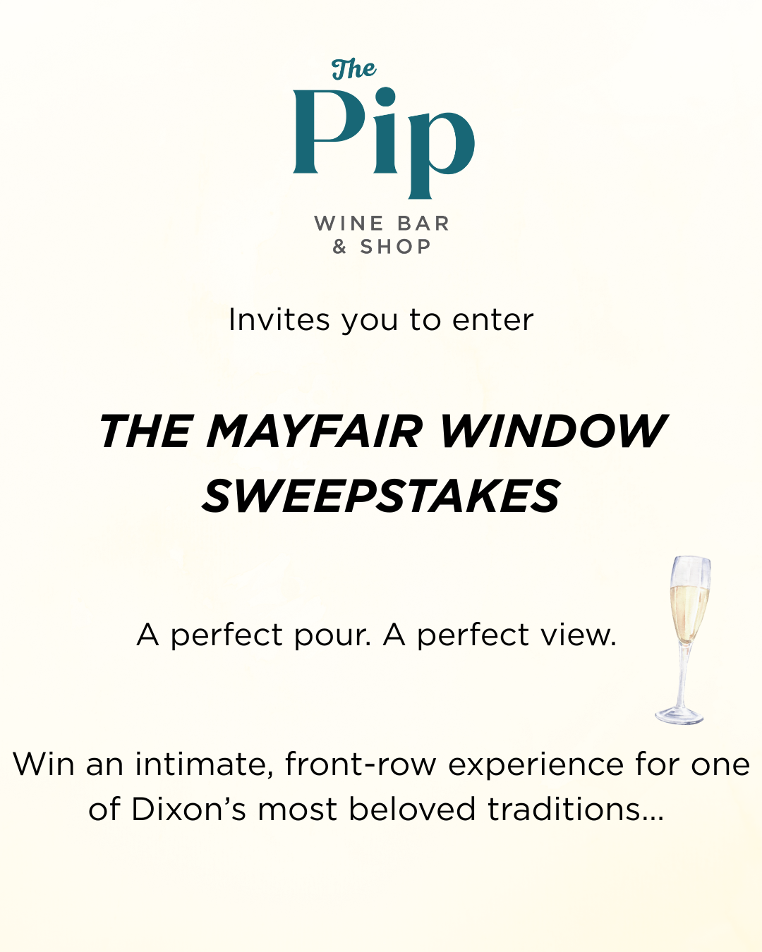 Mayfair Parade Front Window Sweepstakes