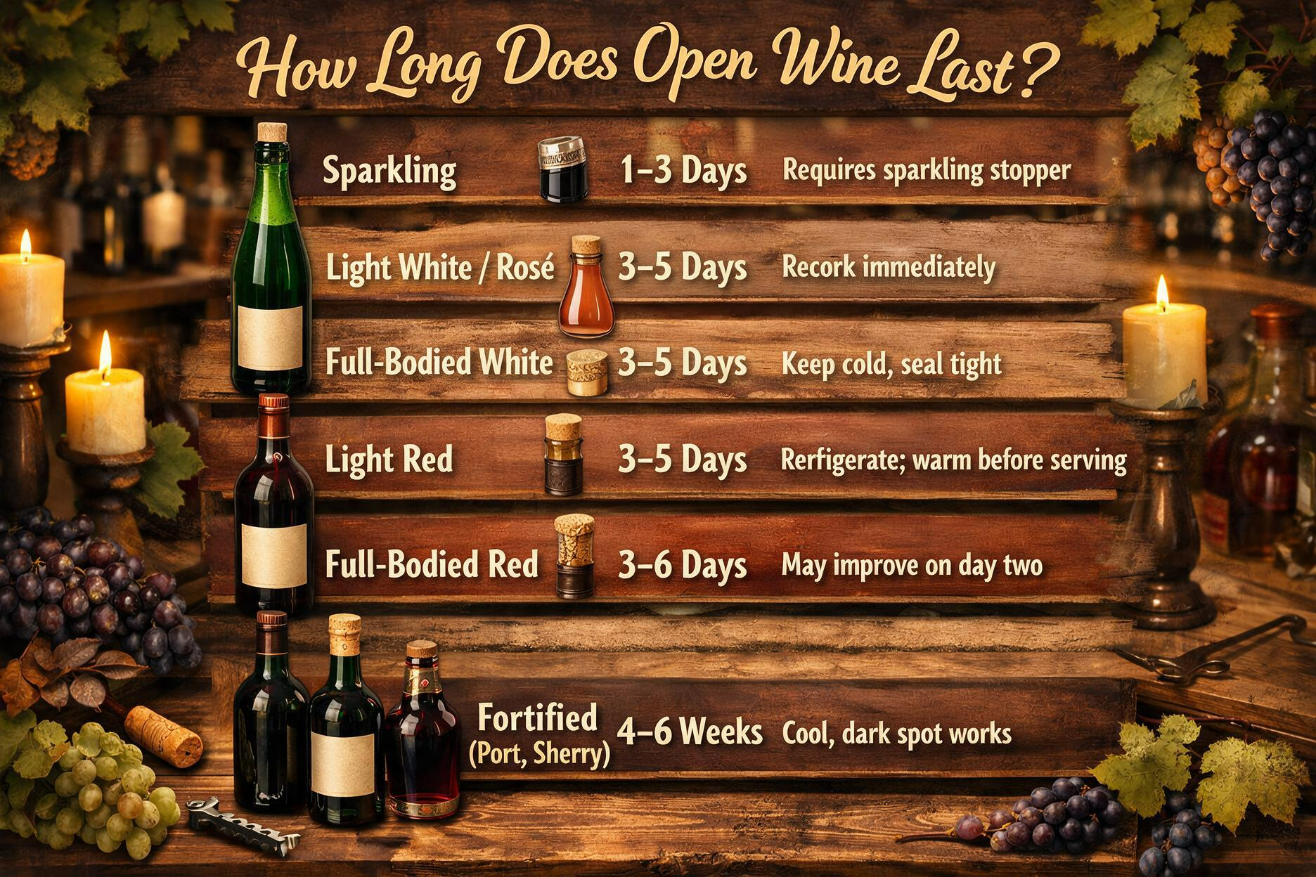 How Long Does Open Wine Last? A Real-Life Guide by Style