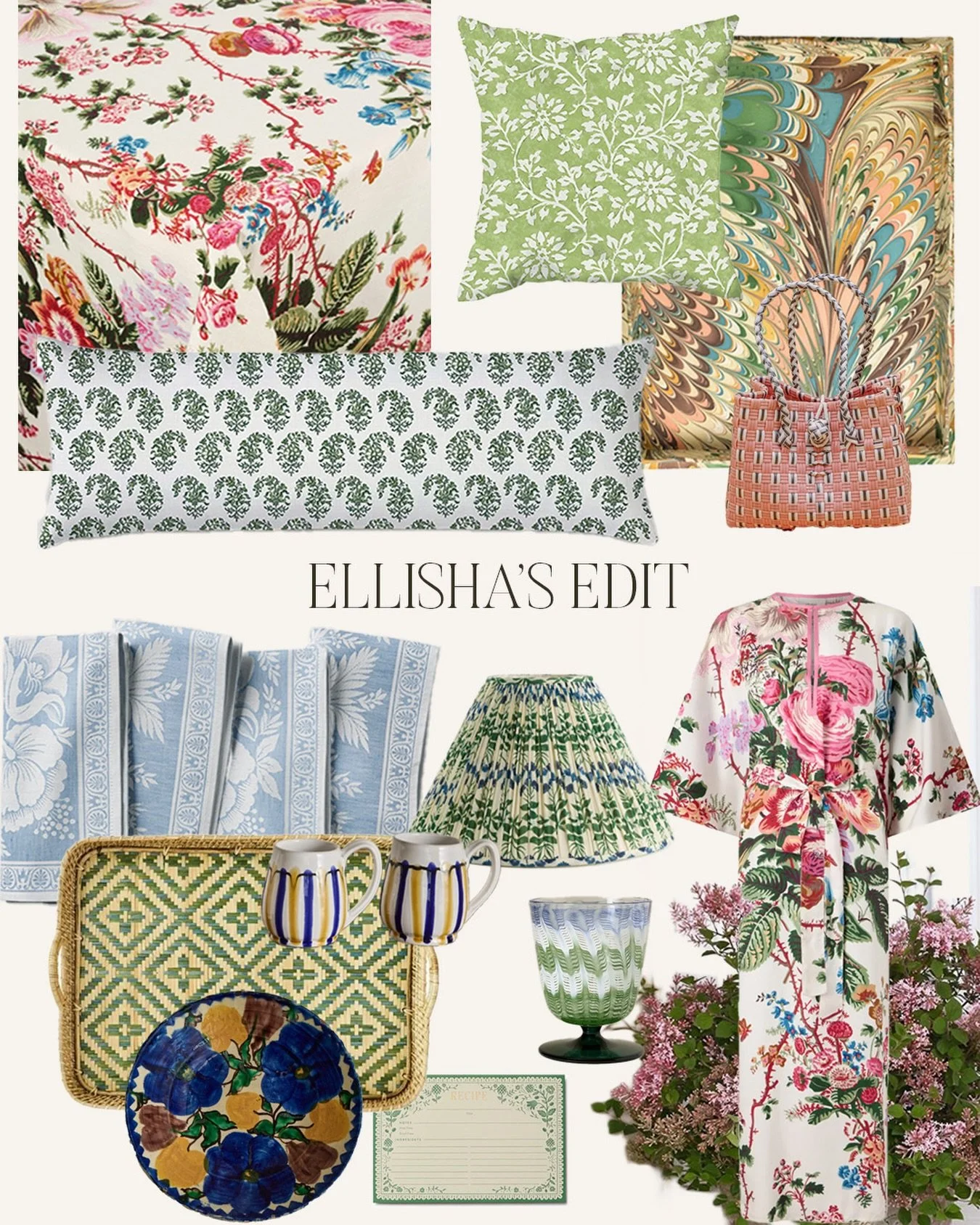 For pattern lovers, collectors, hosts, and beautifully layered homes.

An ongoing edit of things inspiring me lately.

Linked in bio.