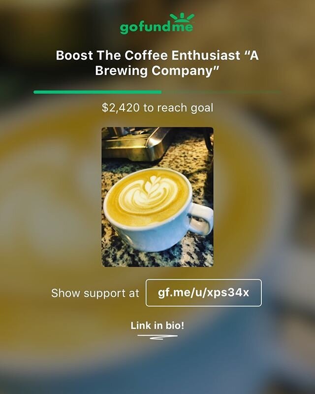 We&rsquo;re at 50%+ towards the goal!! Let&rsquo;s bring it on in!! New roaster! Better coffee! More &amp; Faster production! Happier cups!😎☕️