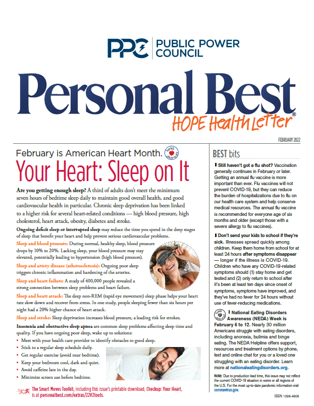 February Personal Best Hope Health Newsletter 