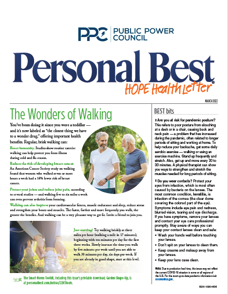 March Personal Best Hope Health Newsletter 