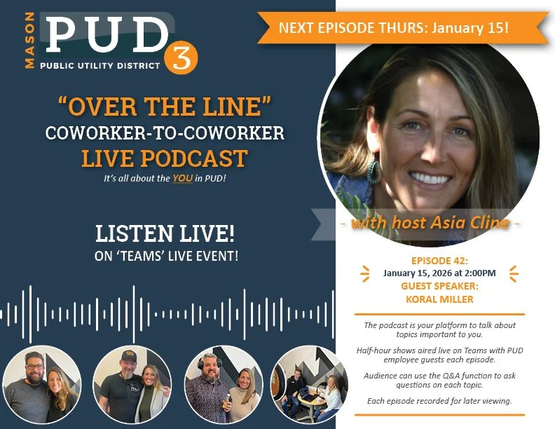 Listen Live - PUD 3’s Podcast Episode 42 Thursday, January 15 at 2:00 PM
