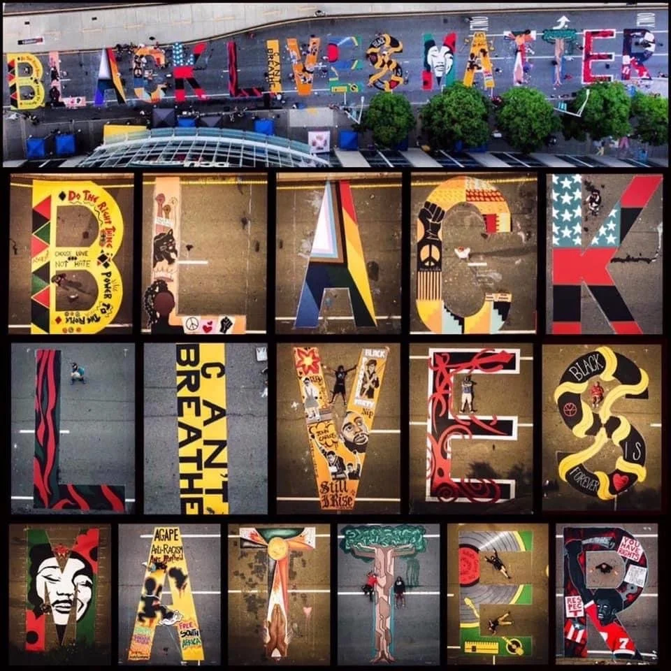 Black Lives Matter Mural: Worcester, MA.