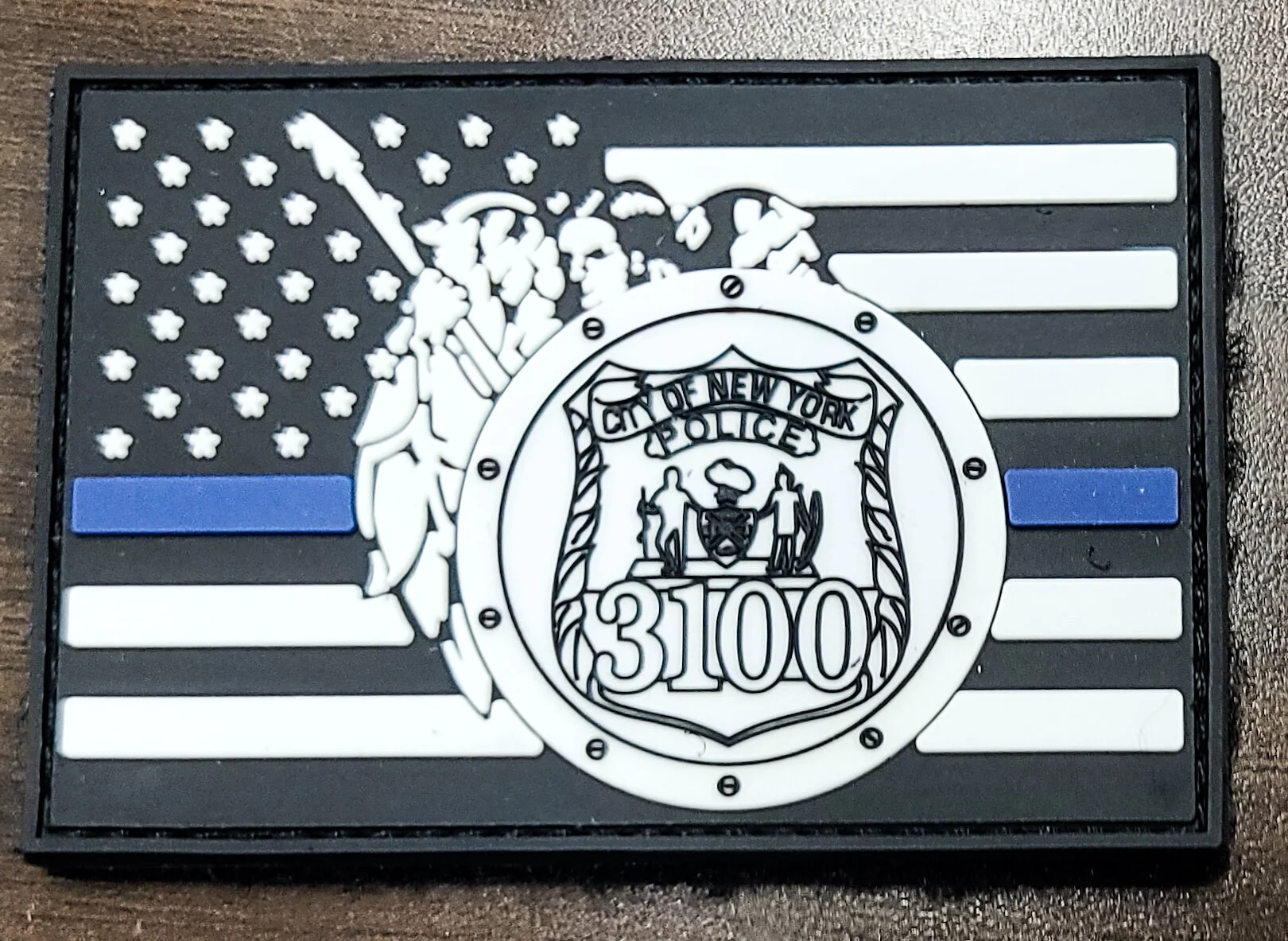 Bandiera NYPD 90x150 Cm Con Occhielli - Polizia Di New York - Ufficiale E Resistente