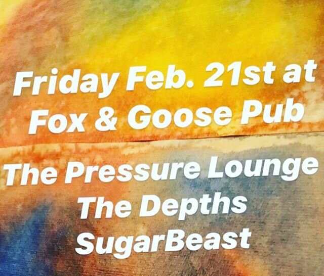 Next Friday Night!!! 🙌🏻🙌🏻🙌🏻 Come party @foxandgoosepub in Sacramento. #sugarbeastband #sugarbeast #livemusic #sacmusic  #sacramentomusic #indiemusic #sacmusicscene #alternativerock #beer @thepressurelounge