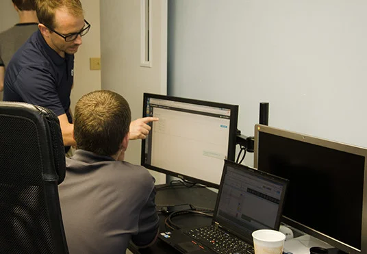 Katapult employees working in the office