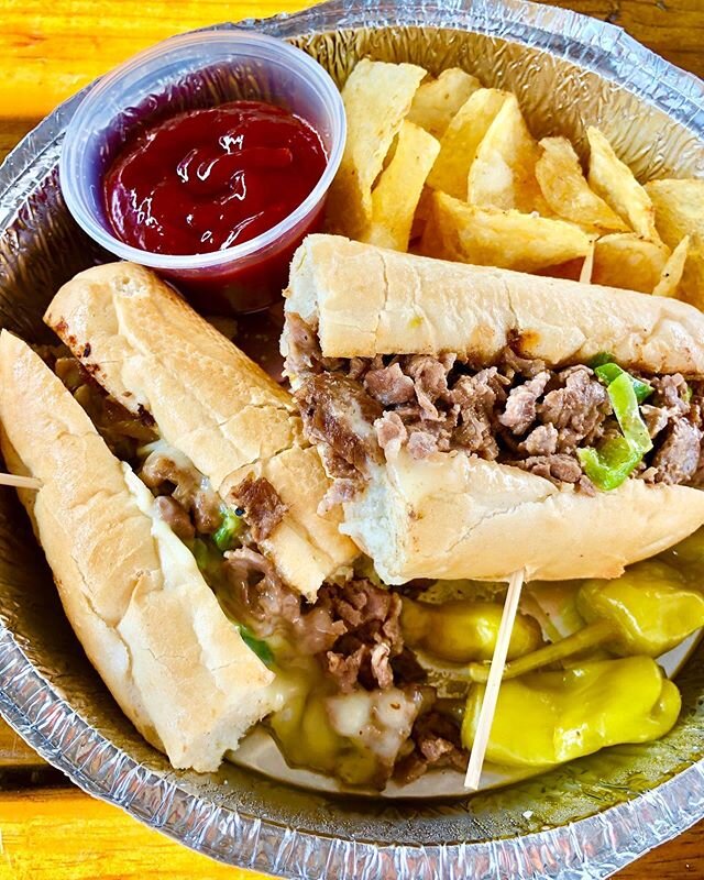 Rainy day? Cozy up with The Balboa &ndash; ribeye steak, onion &amp; white american cheese on an Italian hoagie. 💥🥊