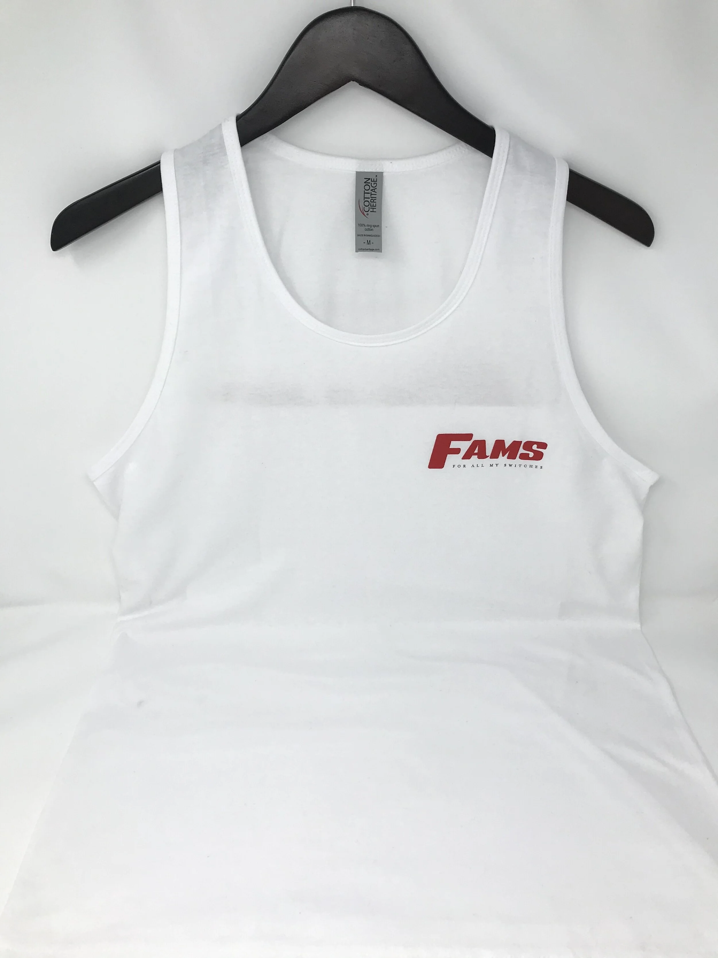 FAMS Original White Tank Top