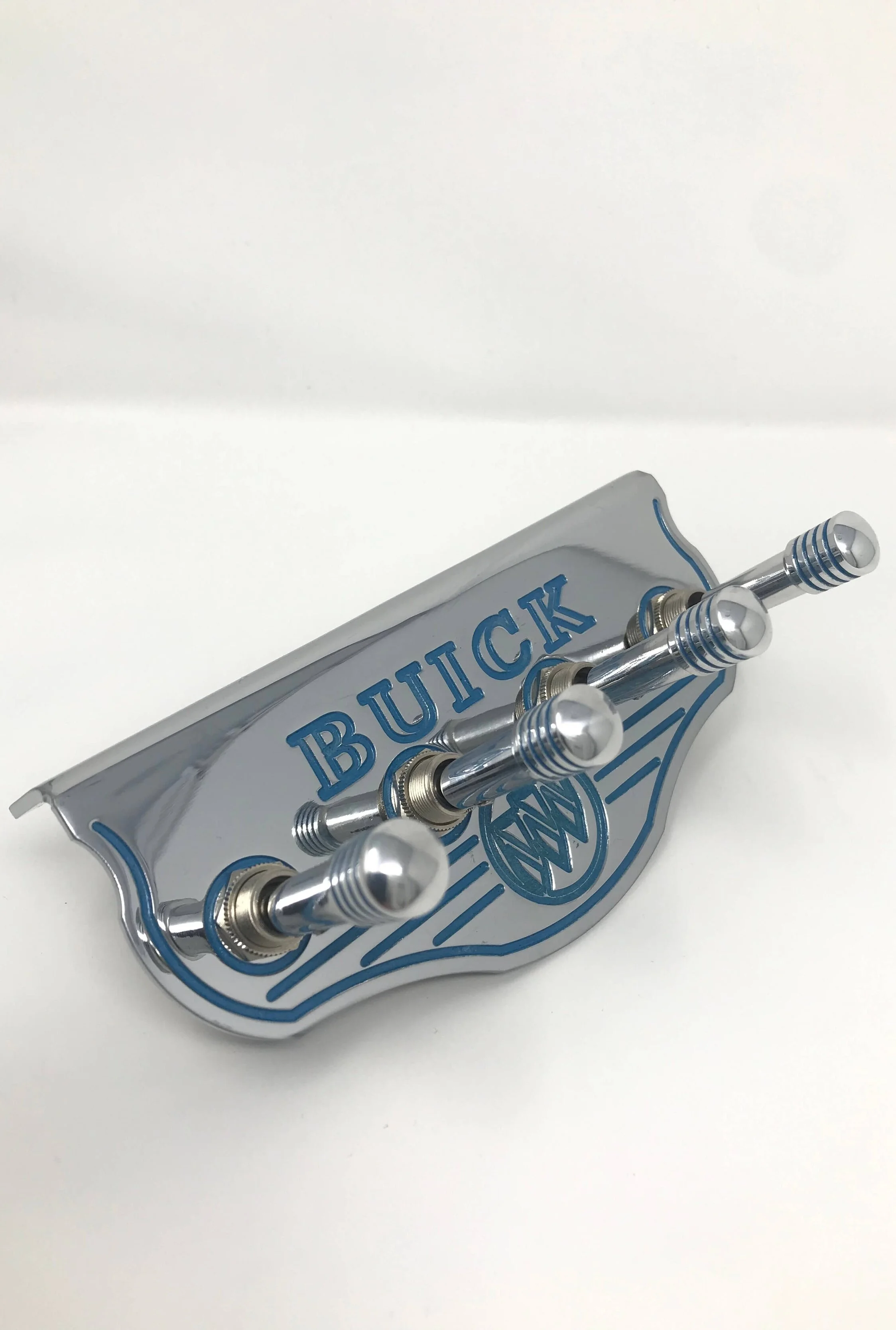 Buick Sky Blue w/ Polished Billet Pinstriped Sky Blue