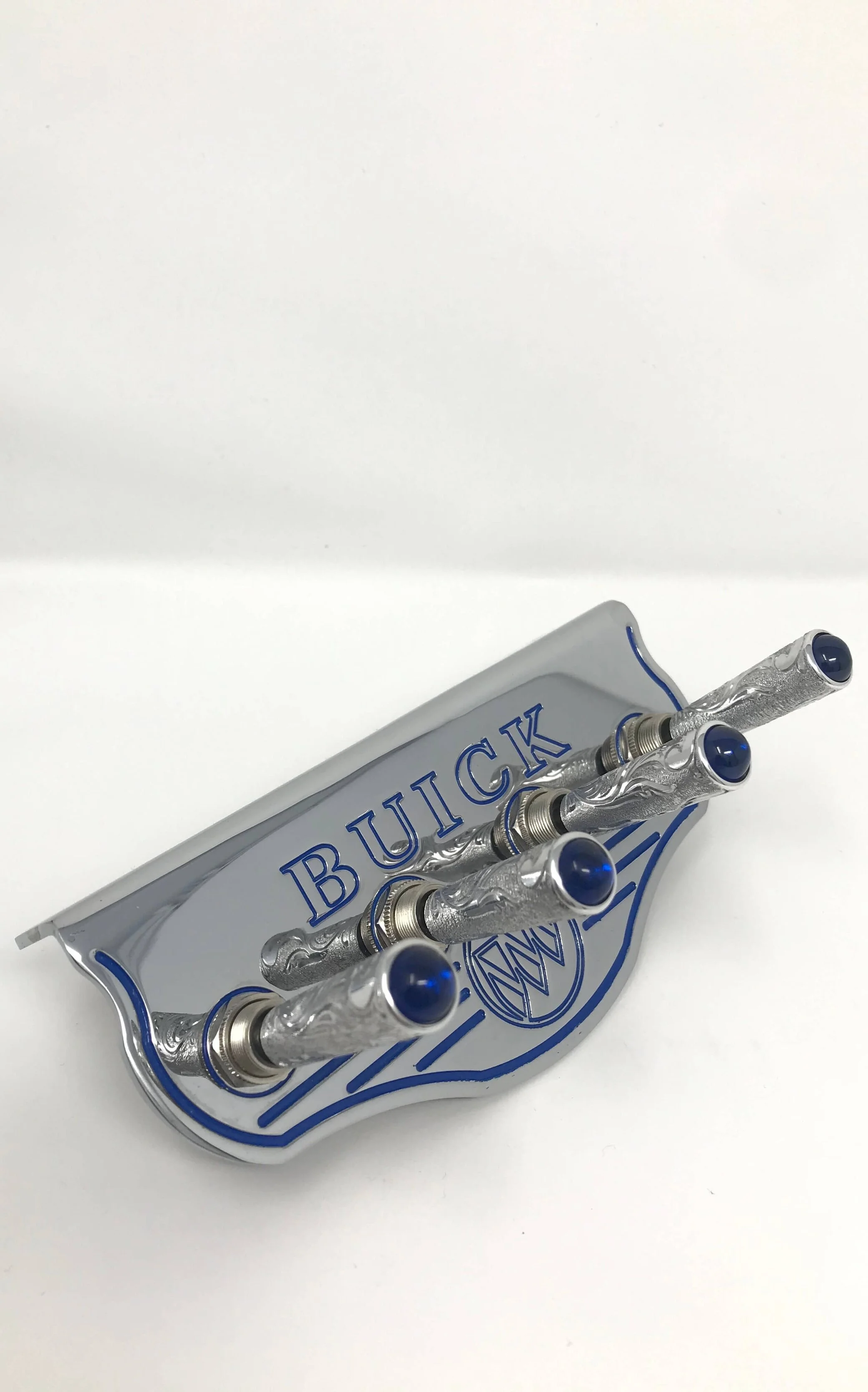 Buick Blue w/ Polished Engraved Blue Gemstones