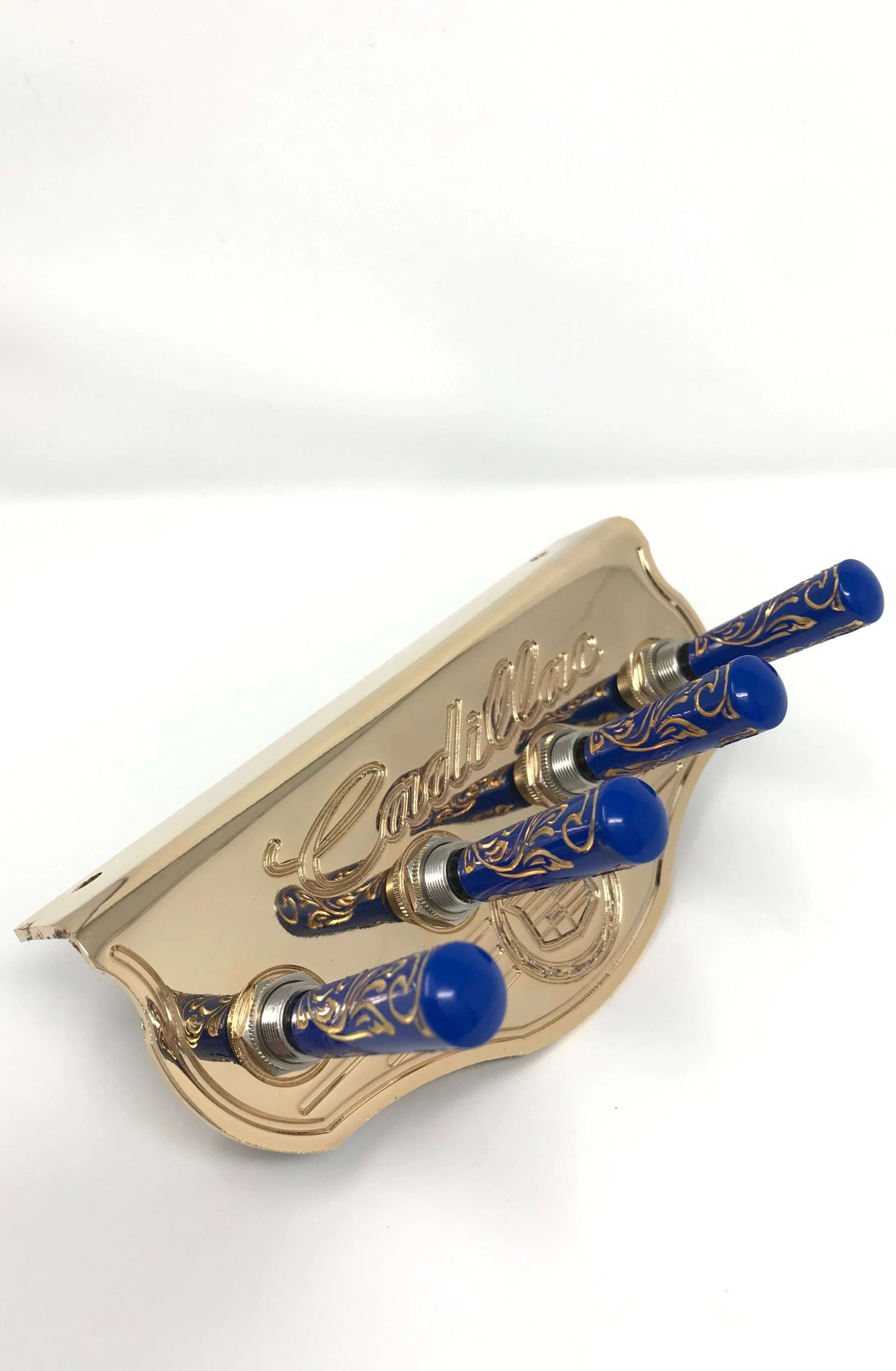 Cadillac Gold w/ Blue / Gold Engraved