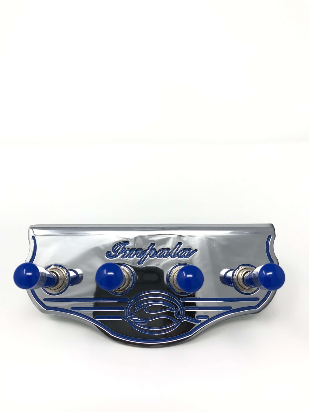 BILLET Blue Blue Anodized Plate w/ LED toggle switches