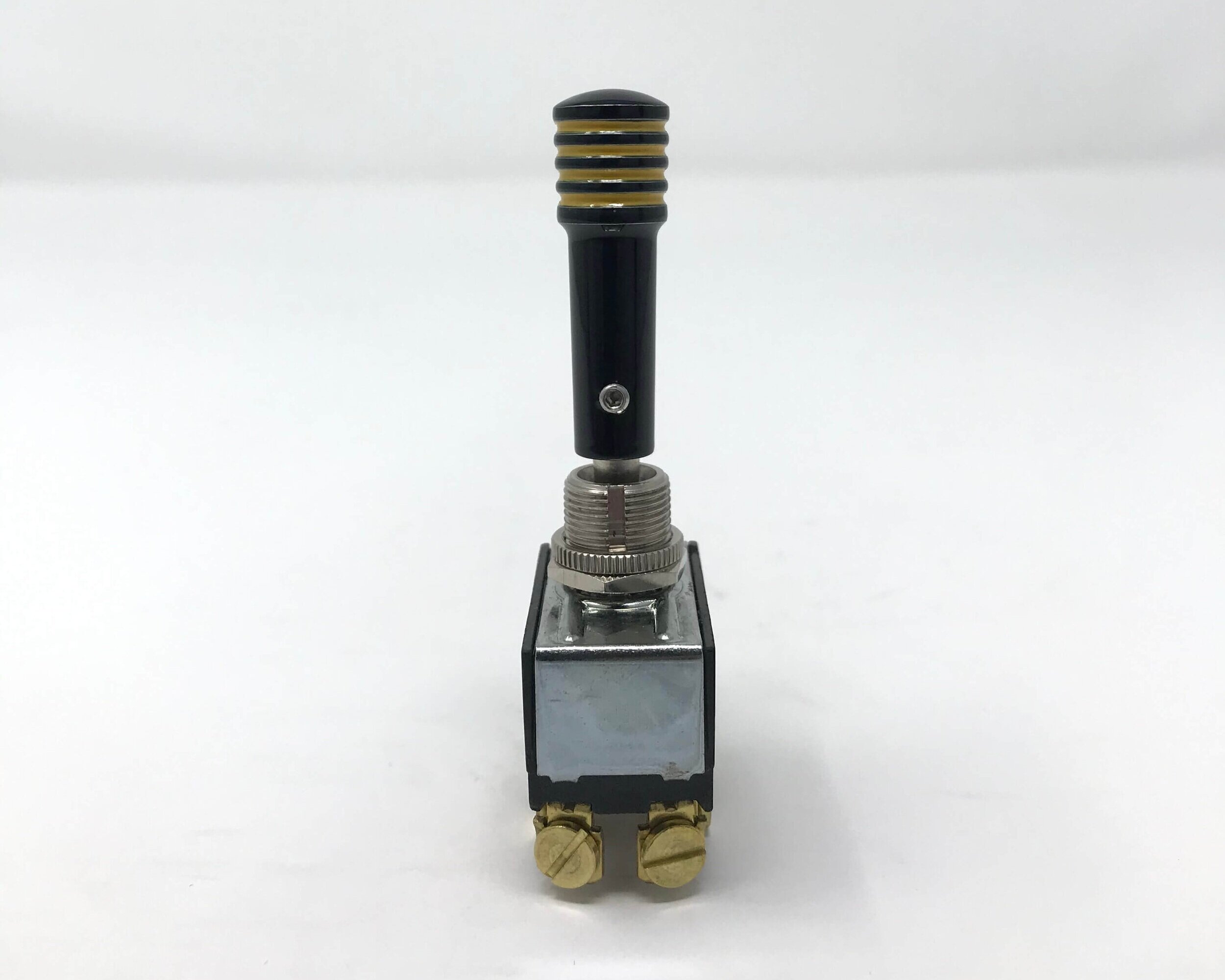 Custom Automotive Toggle Switch Extensions Solid Billet Black Yellow Pinstripe
