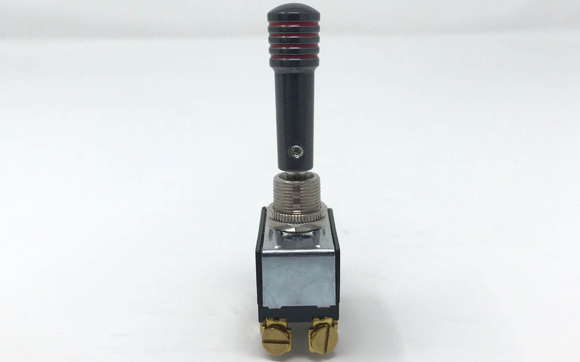 Solid Billet Gray Red Pinstripe Toggle Switch Extension