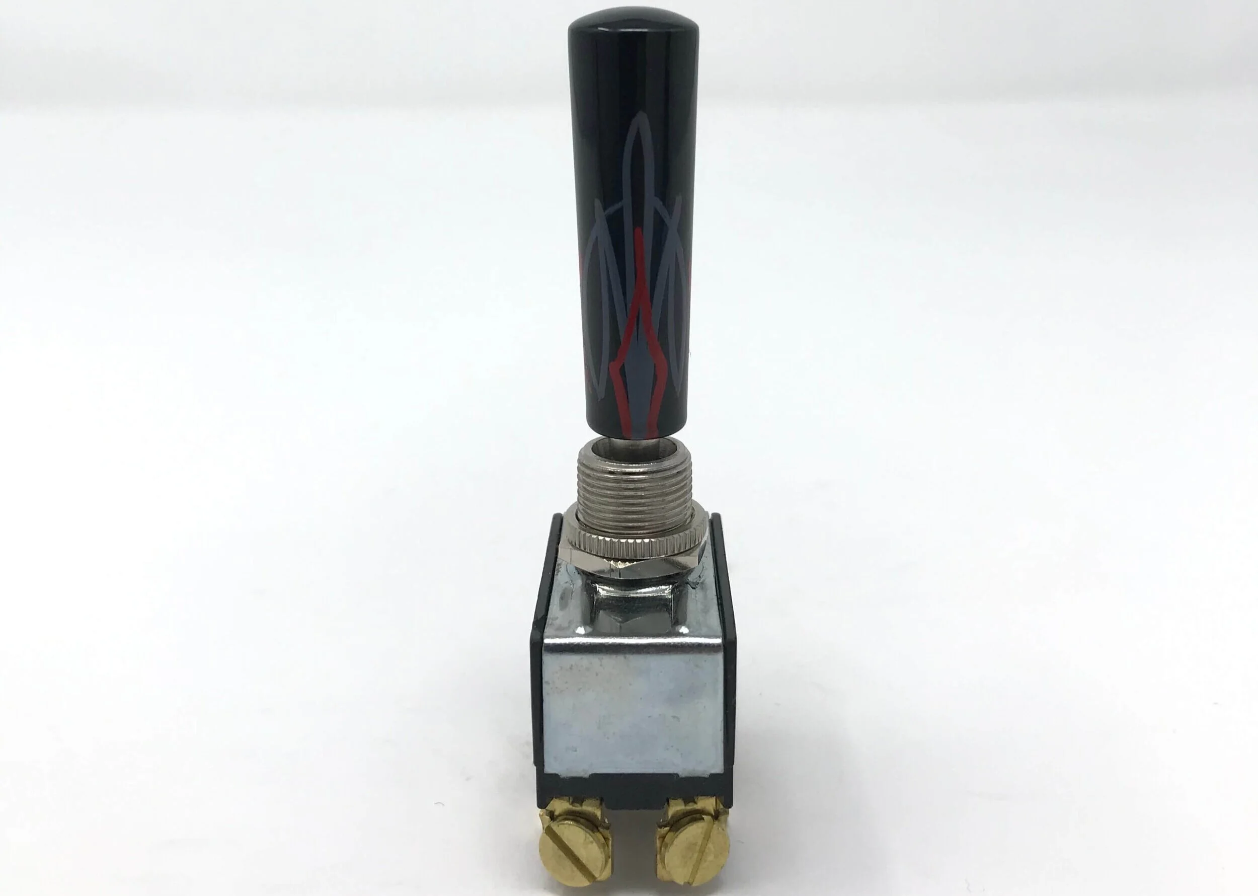 Smooth Black / Gray / Red Pinstripe Toggle Switch Extension