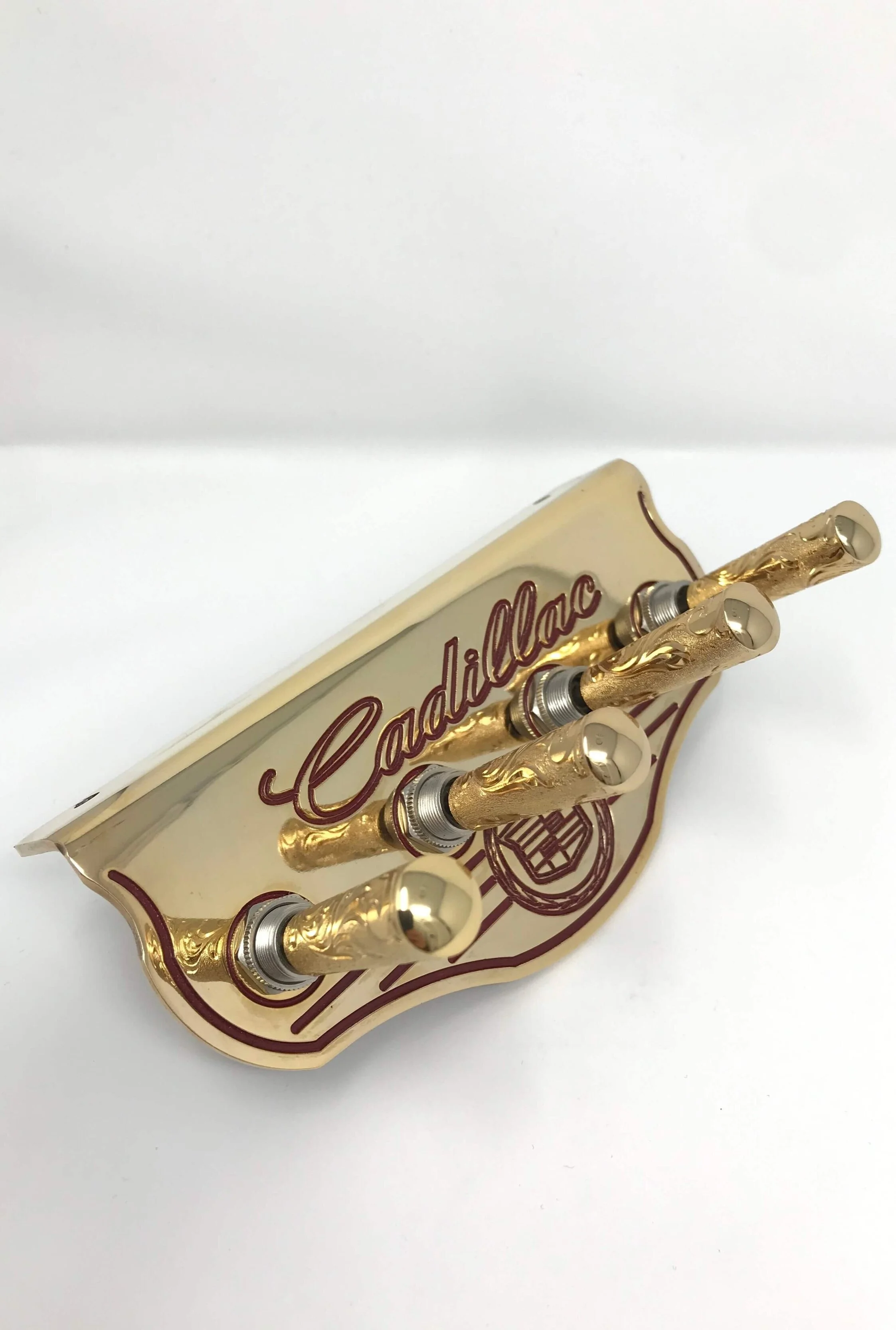 Cadillac Gold / Burgundy W/ Gold Engraved