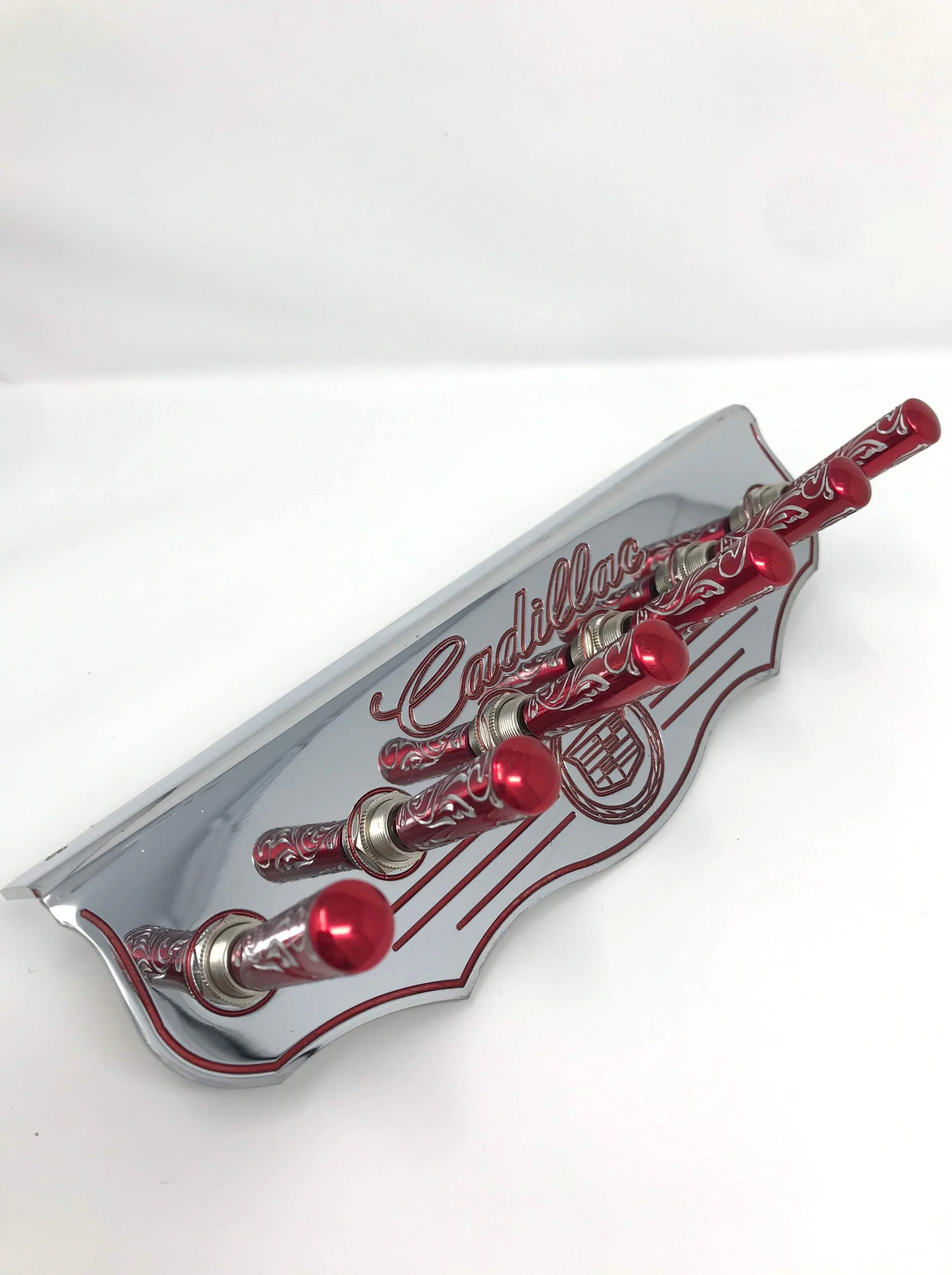 Cadillac Candy Apple Red w/ Engraved Candy Apple Red / Silver
