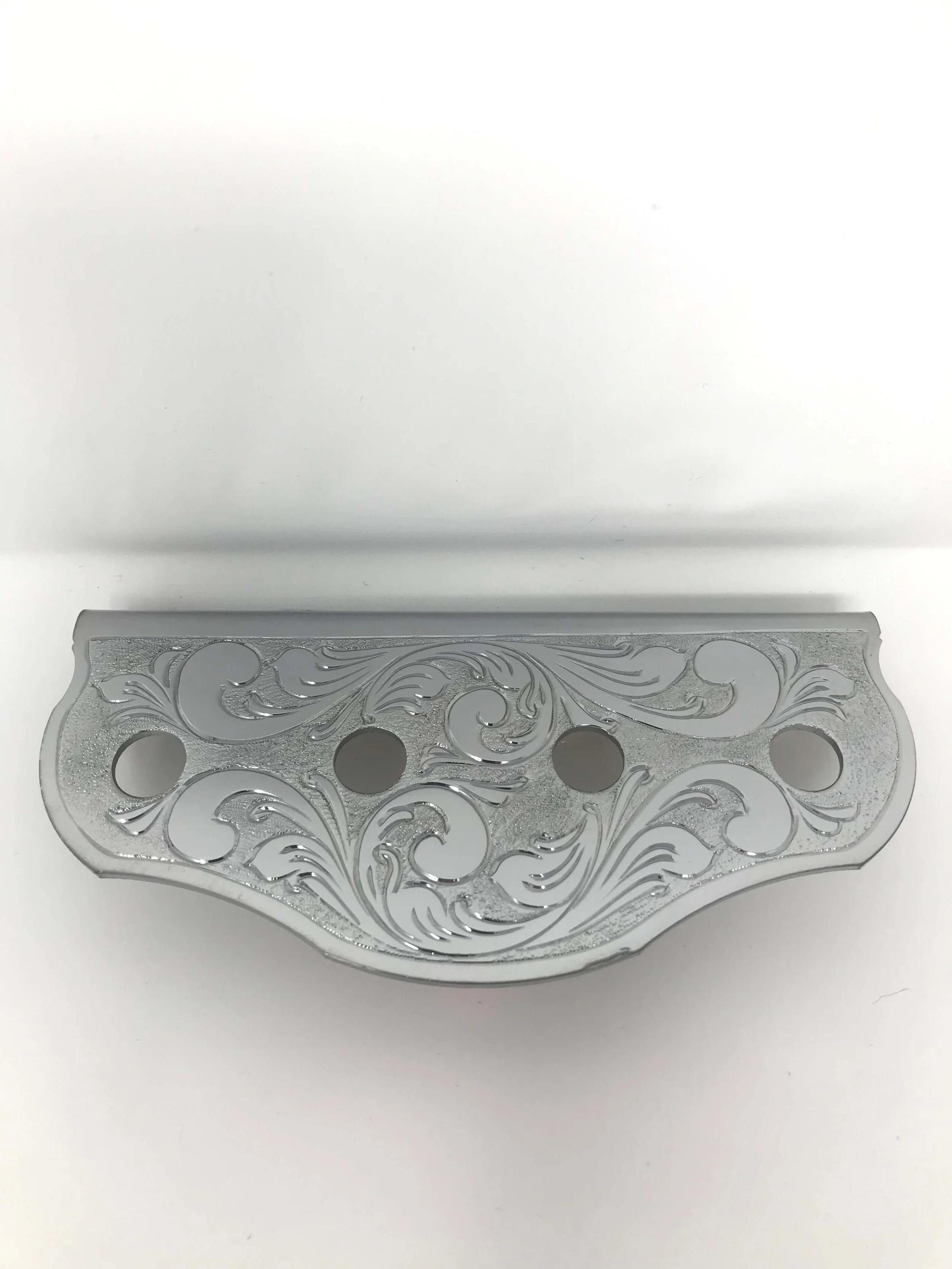 Imperfect Engraved Chrome Switch Panel Plate 4 Hole.JPG