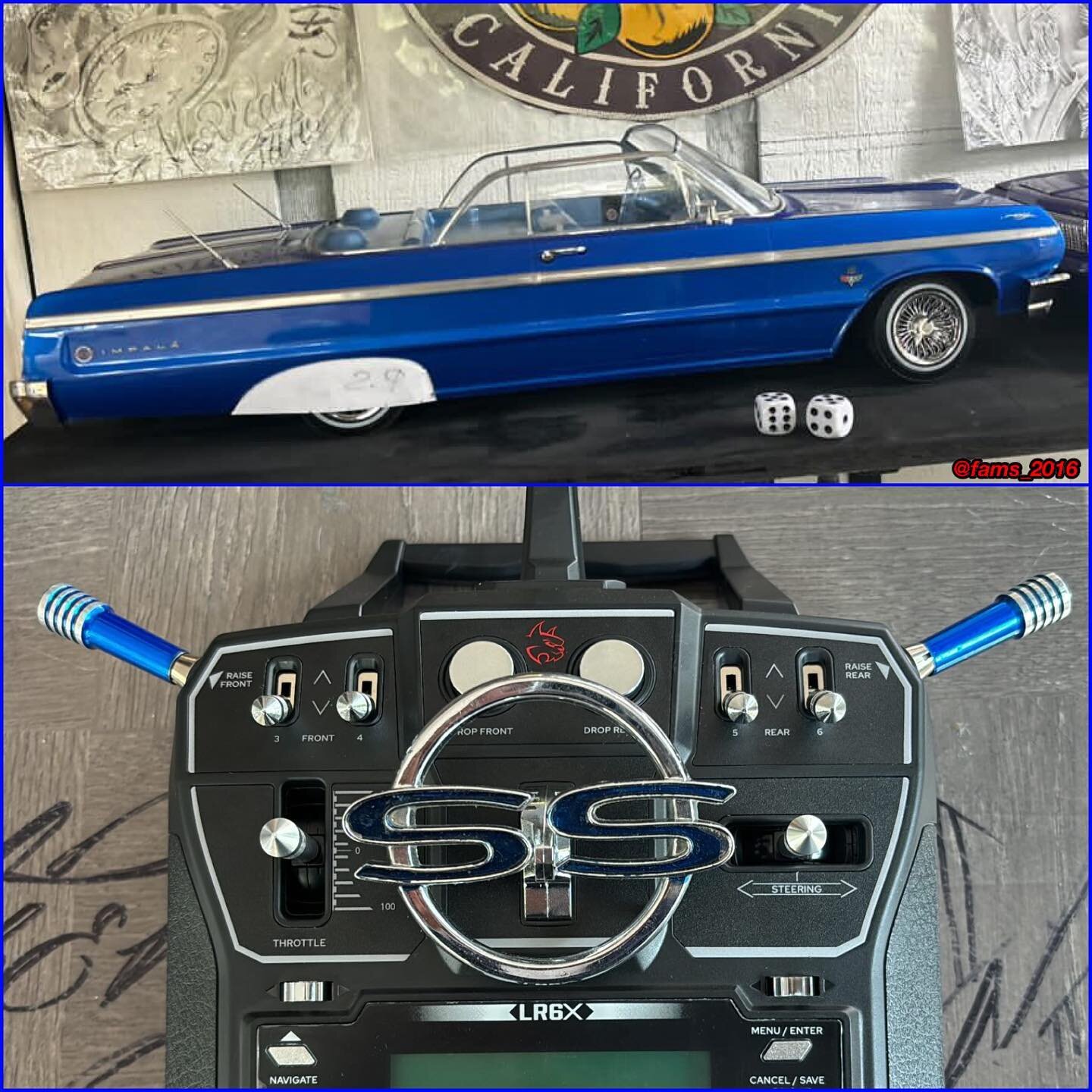 Shoutout to @htiempos for rocking our Billet Candy Blue Toggle Switch Extensions on his R.C 64 Impala 🔥 Setup looks good my brother 🙌 We appreciate your support and photos, thank you 🙏 Hit them #FAMSWITCHES