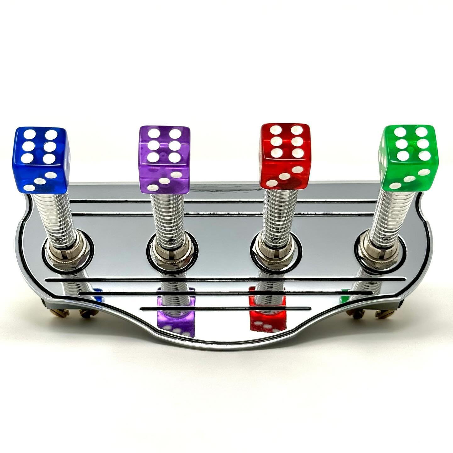 Meet the newest additions to our family : Colored Dice Tip Toggle Switch Extensions 🎲 We have dice tips in all colors, and these extensions come in our Polished Ribbed &amp; Polished Smooth finish. These Toggle Switch Extensions are limited, first c