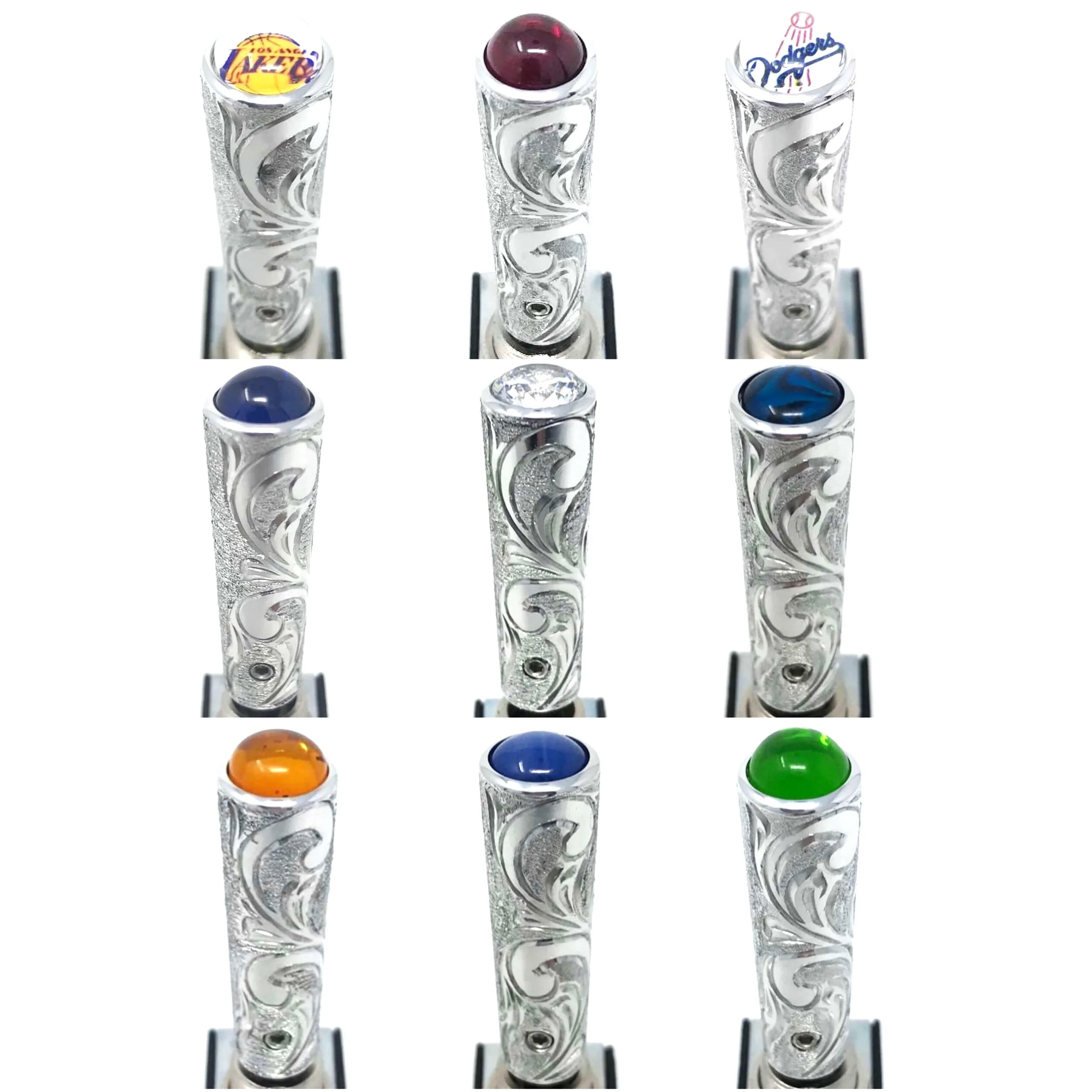 Highly Polished Engraved Toggle Switch Extension With Any Gemstone / Diamond / Logo