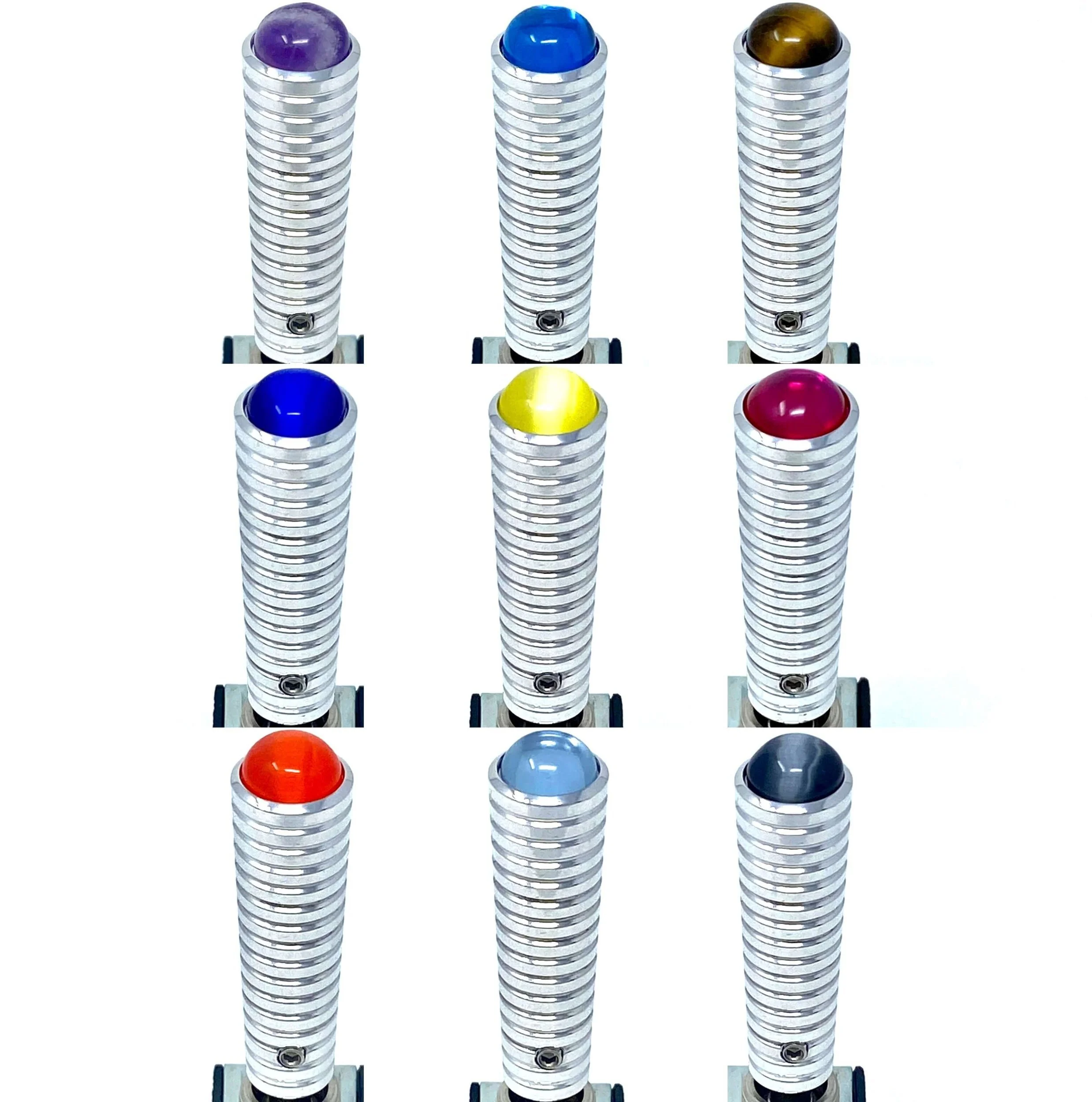 Extended Ribbed Toggle Switch Extension with Any Gemstone / Diamond / Logo