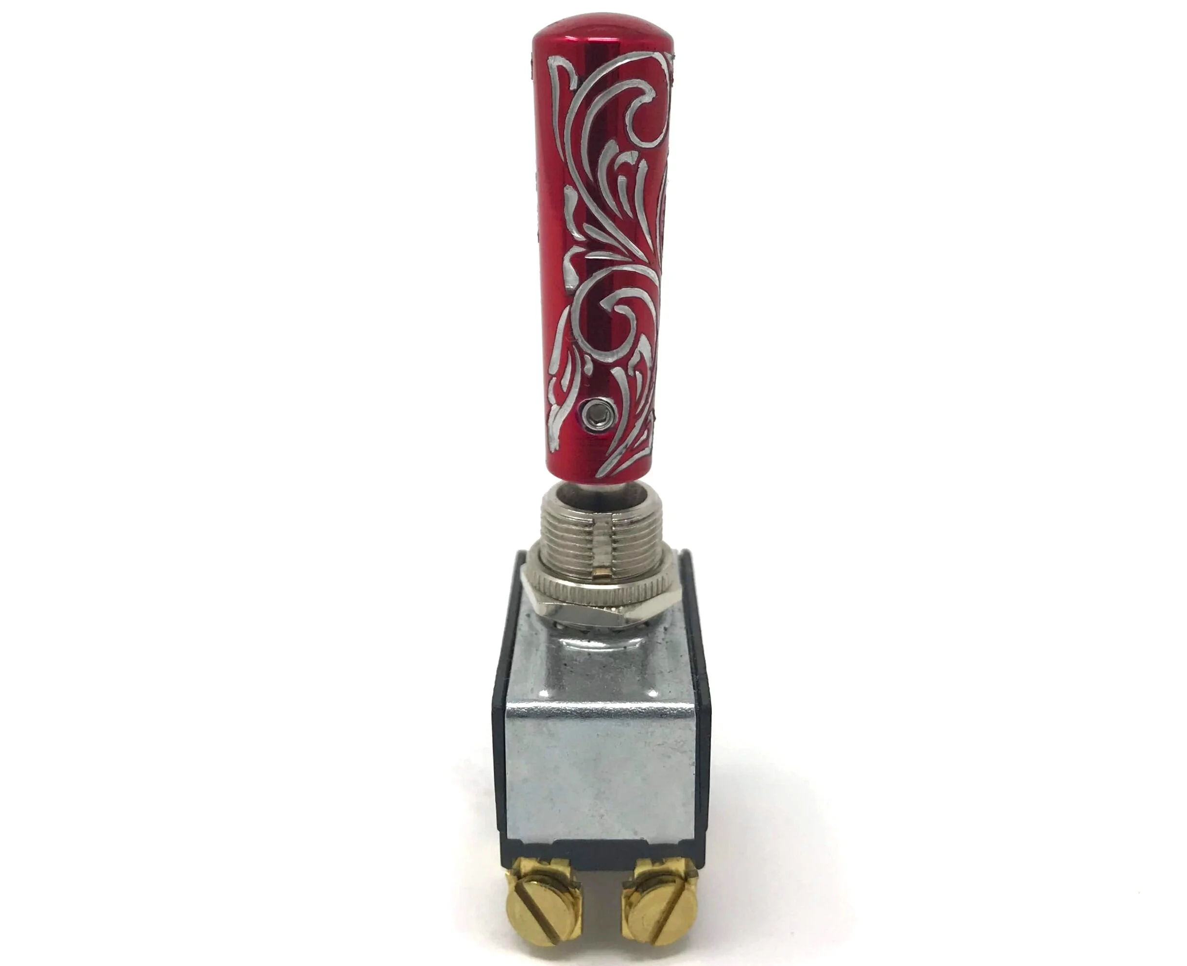 Red / Gold Engraved Toggle Switch Extension - FAMS For All My