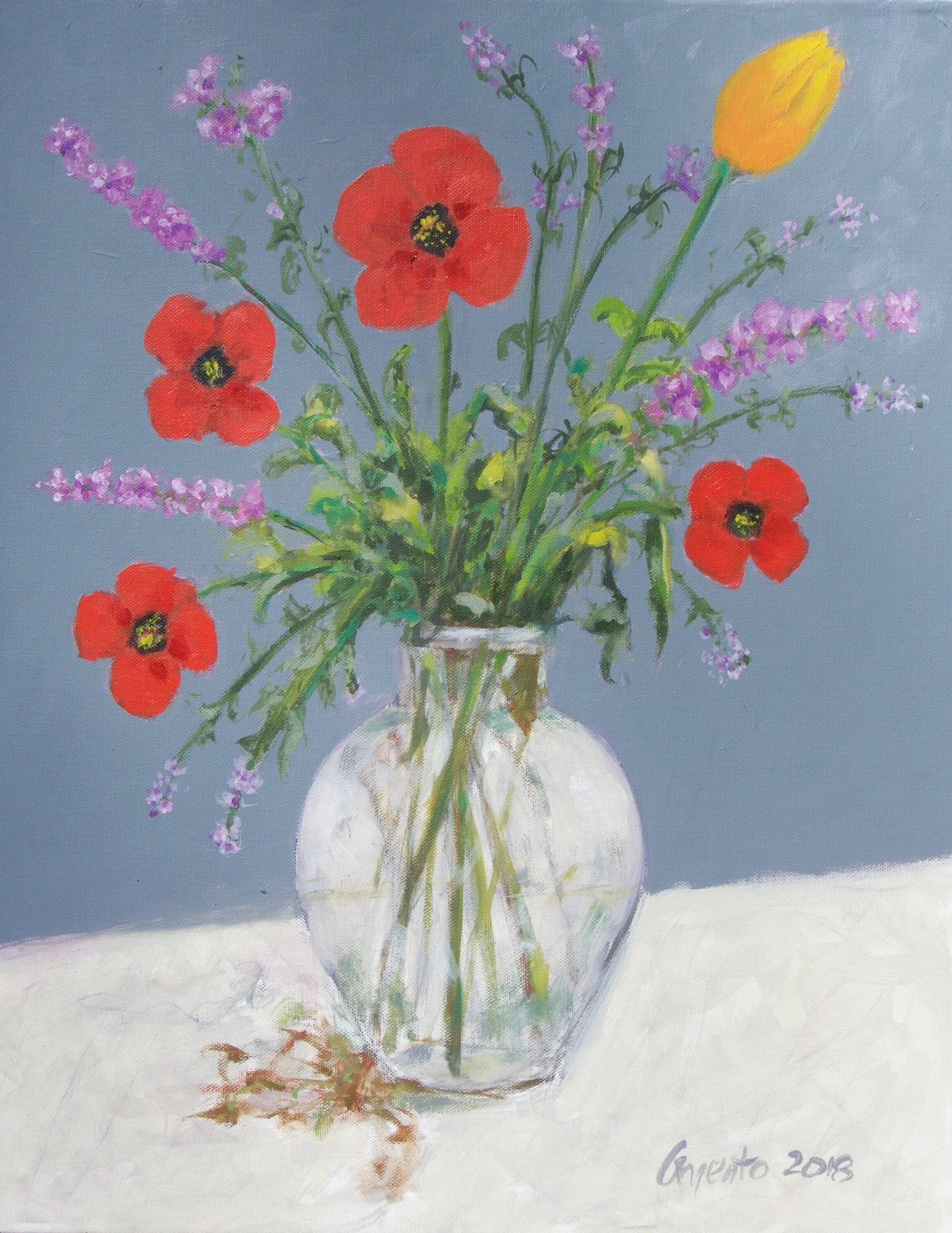 Poppies in Vase