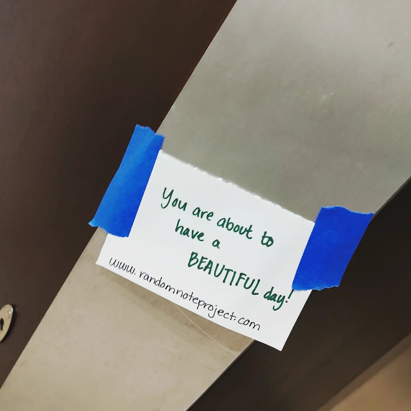 Spotted in Johannesburg, South Africa! Taped near an elevator, this note reads, &quot;You are about to have a beautiful day!&quot;
.
.
.
.
.
.
#RandomNoteProject #RandomNote #johannesburg #joburg #joburglife #johannesburginyourpocket #southafrica #so