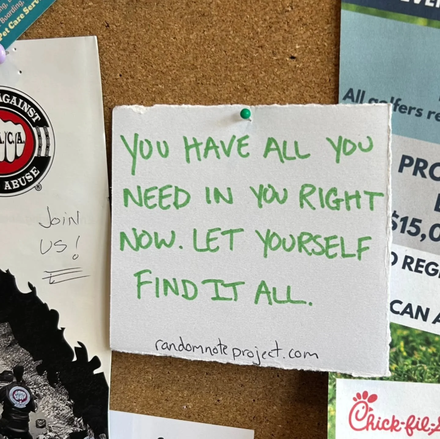Sometimes, when we're growing, all the things we want for ourselves feel so far away.

Jensine gets it. She found this note at a @sheetz in Greensburg, PA. For Jensine, it's &quot;a truth that I wish I believed for myself.&quot;

But it is true. 

Th