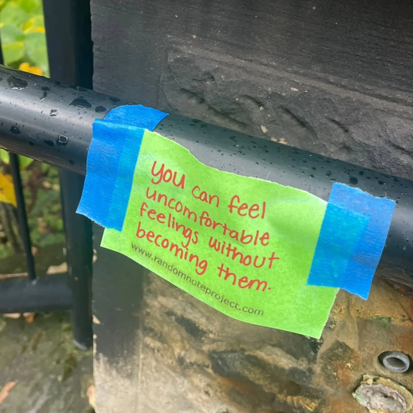 &quot;I am going through a rough emotional patch where a relationship ended very suddenly and abruptly and I was feeling a lot of negative emotions,&quot; Alex said. &quot;I went for a walk in the park today and saw the note and decided to make it my