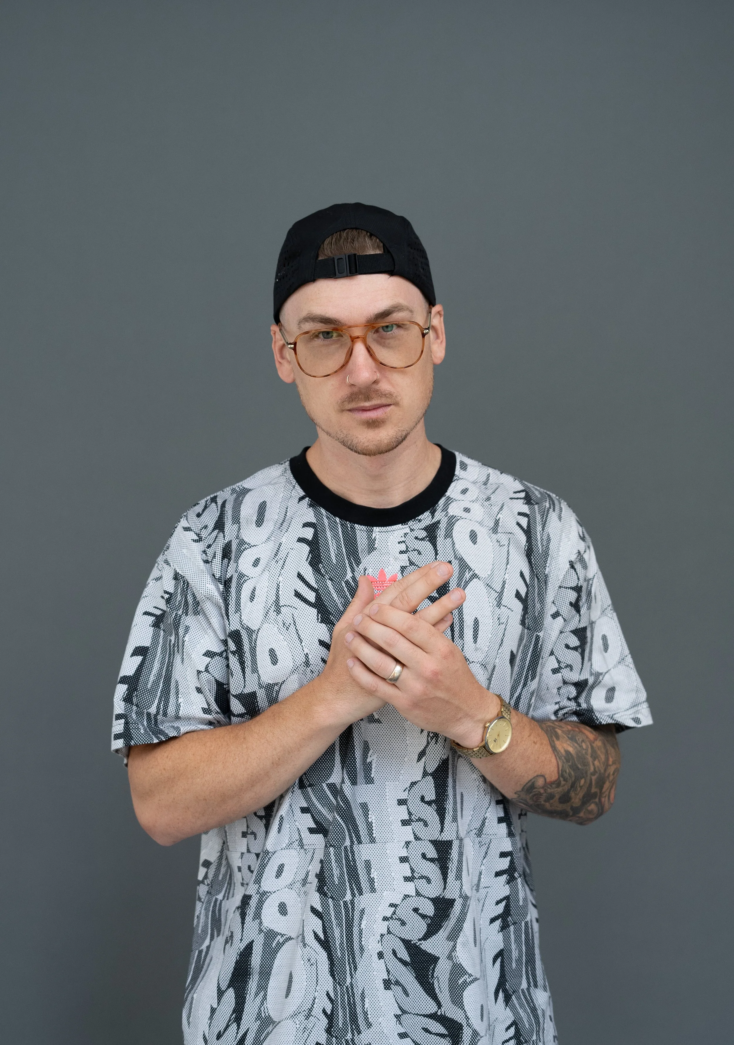 Neon Steve Press Shot