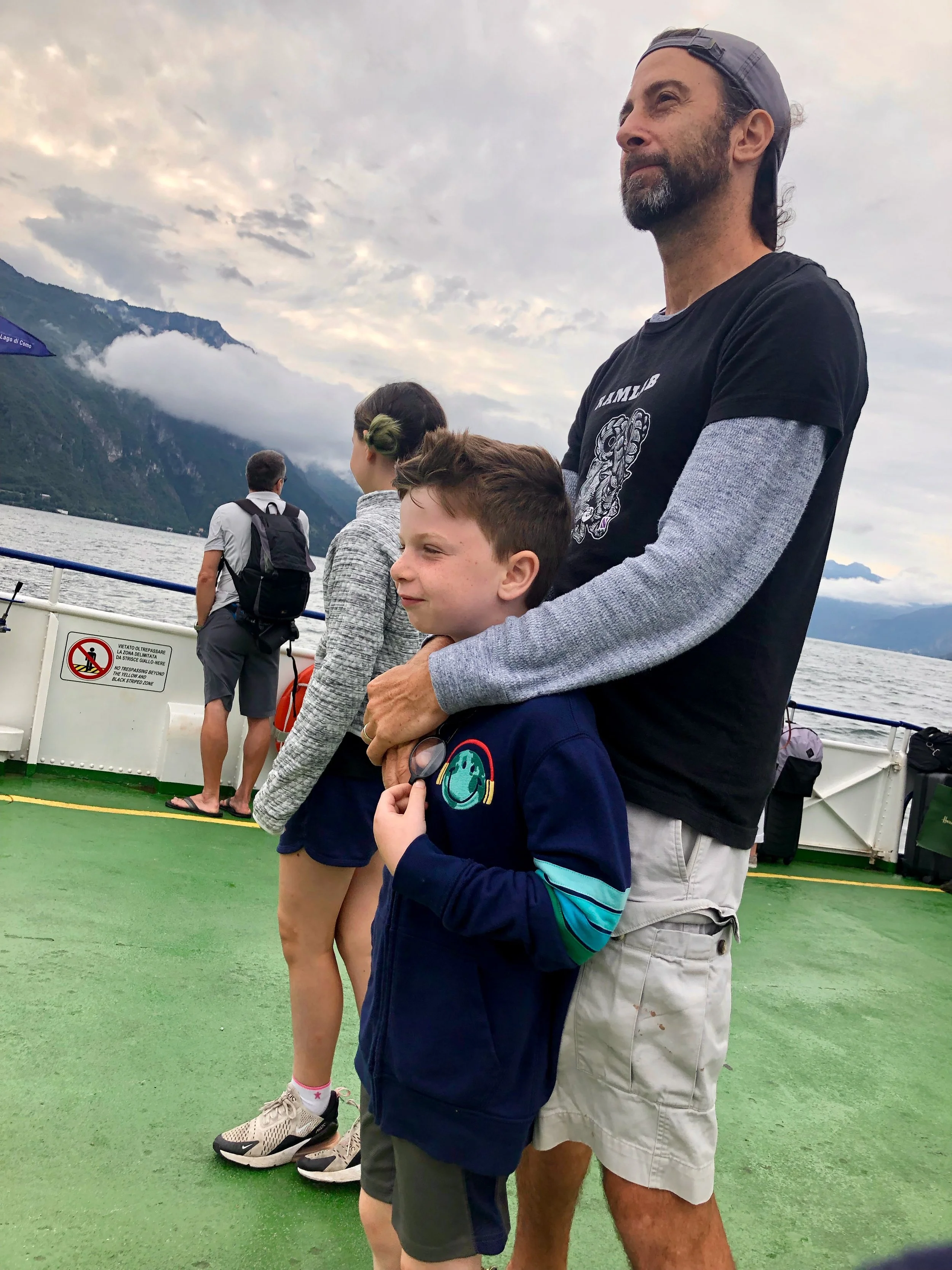 Crossing our fingers that we managed to board the correct ferry for our intended destination.