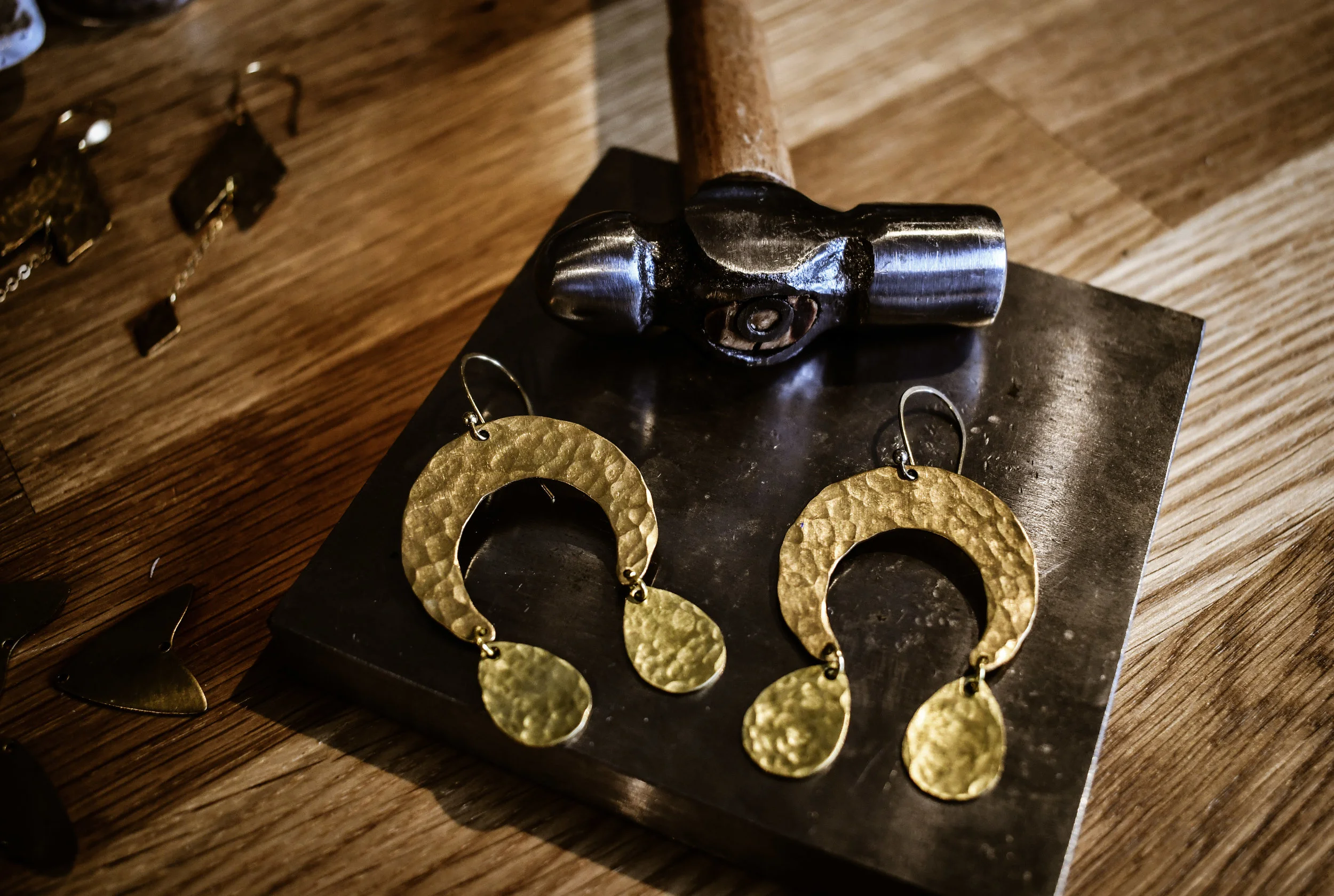 hammered brass earrings 2.jpg