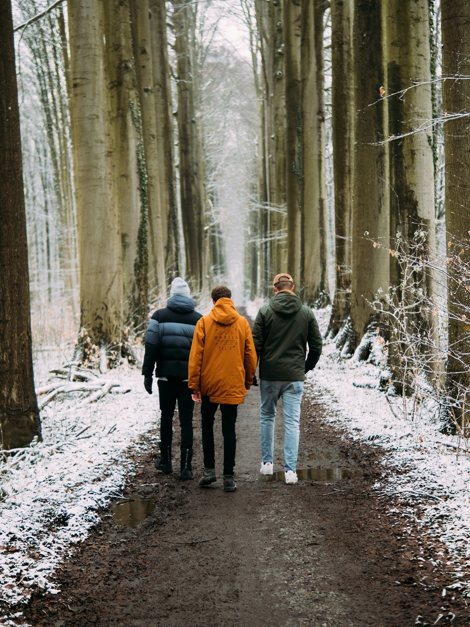 Breakwater Expeditions guides reflecting during the winter season