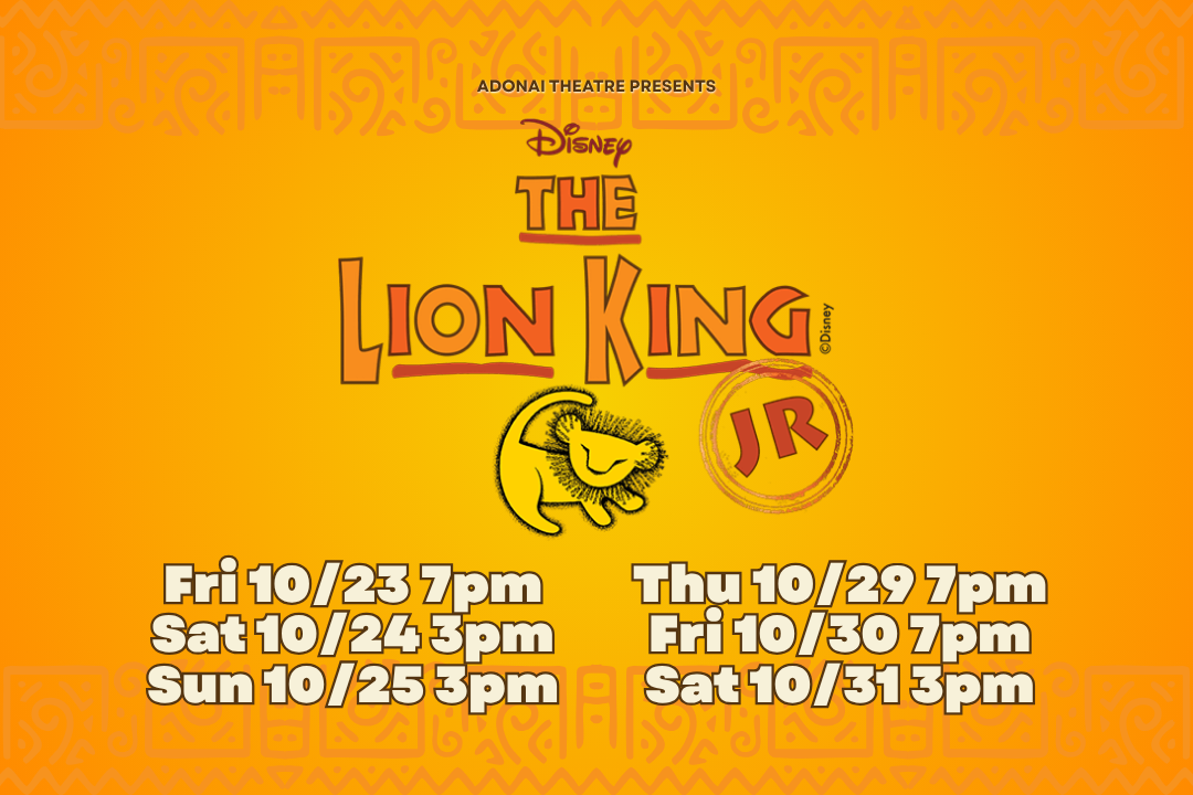 Adonai Theatre The Lion King Jr Fall Theatre Production