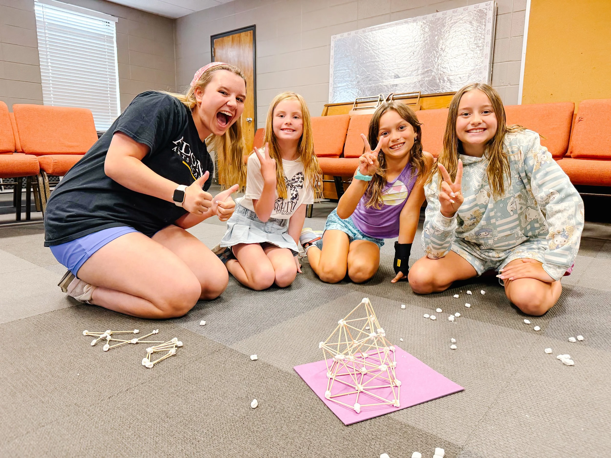 Kids doing hands-on art projects during Adonai Arts Academy Nashville summer day camp