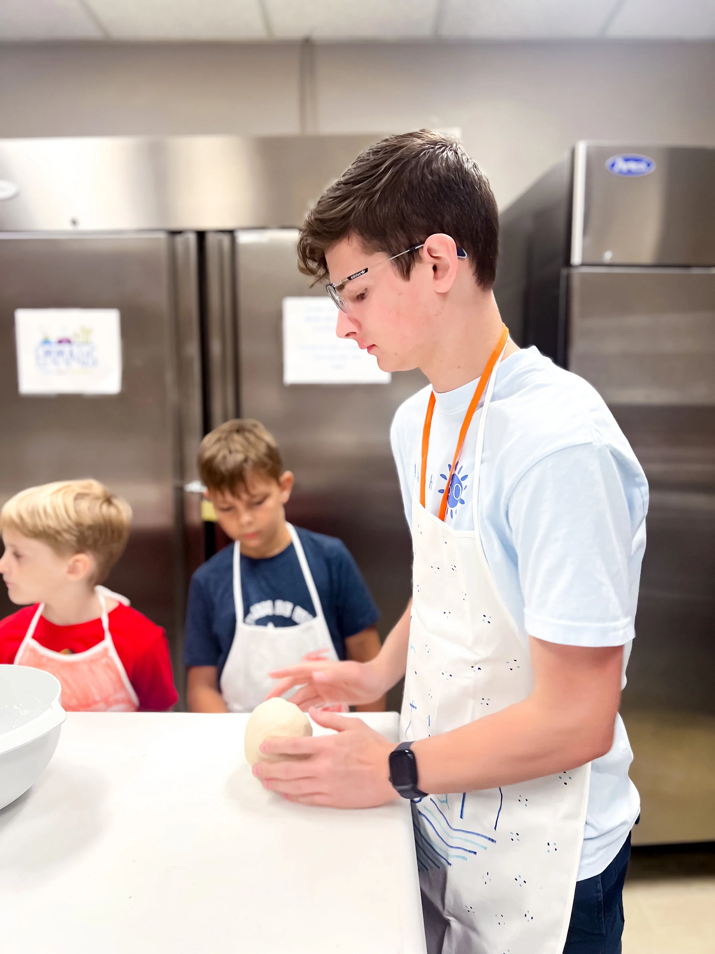 Children learning to cook at summer day camp at Adonai Arts Academy in Nashville, TN
