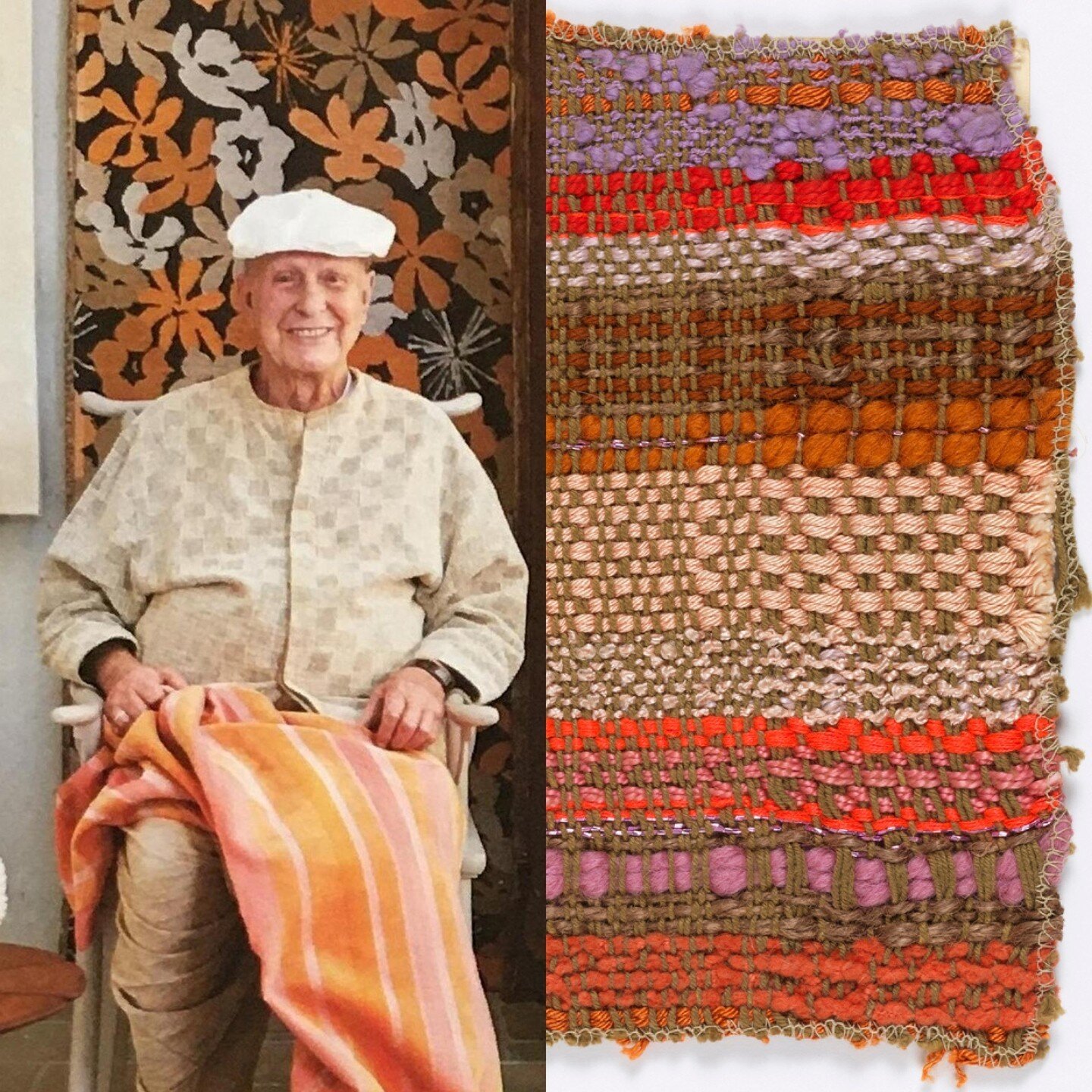 Happy Birthday to powerhouse textile designer Jack Lenor Larsen! Born in Seattle, Larsen studied architecture and furniture design before discovering his affinity for weaving. He earned his MFA from @cranbrook_art in the early 1950&rsquo;s and opened