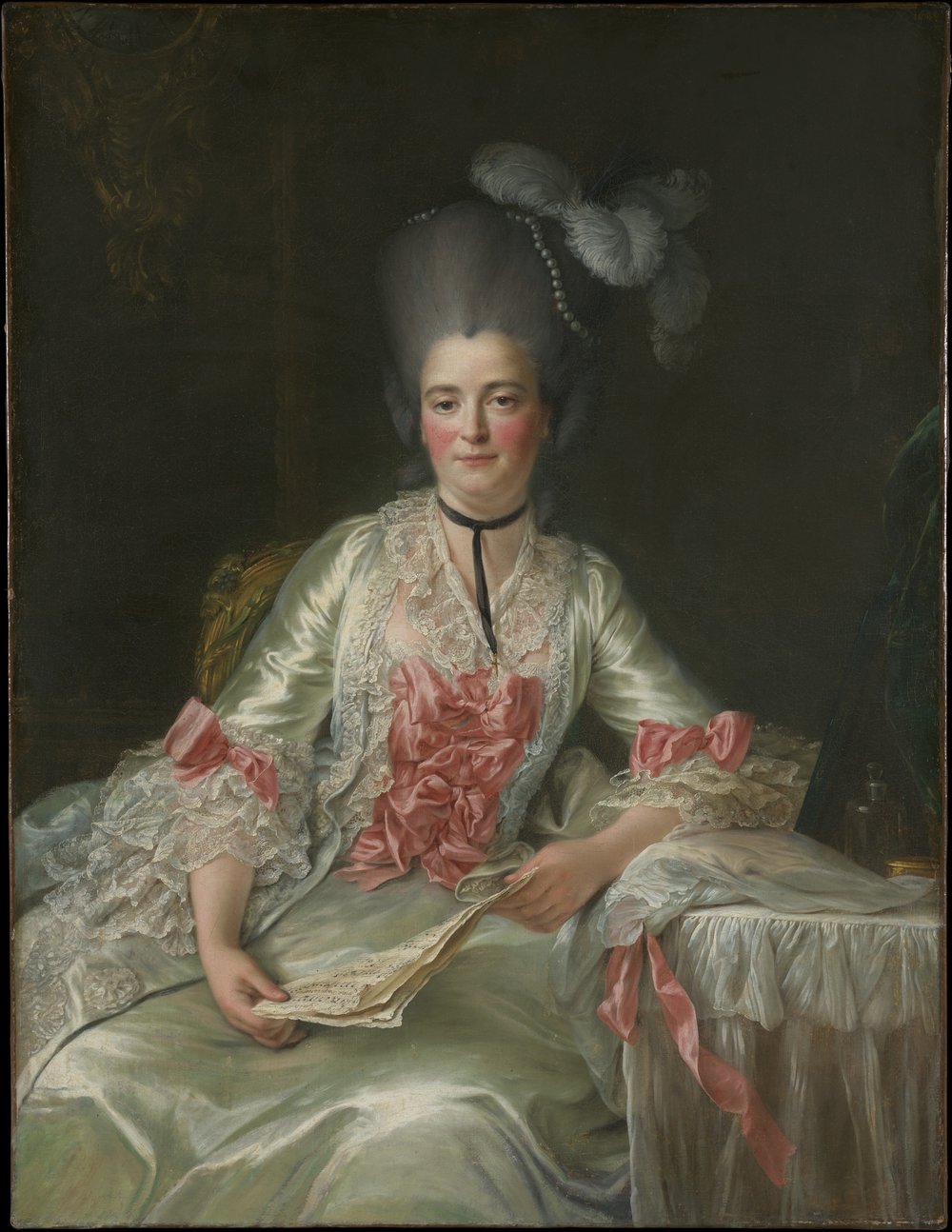 François Hubert Drouais, Marie Rinteau, Called Mademoiselle de Verrières, 1761. Oil on canvas. The Metropolitan Museum of Art, New York, the Jules Bache Collection, 1949, 49.7.47. Cat. 80.