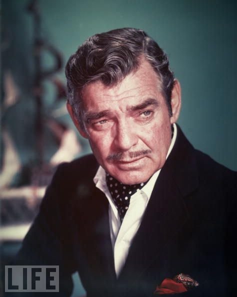 Clark Gable in an ascot or cravat, Life Magazine