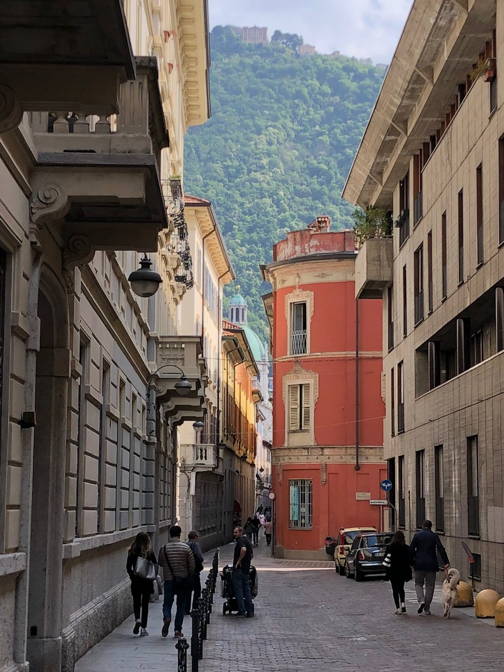 A street view in Como