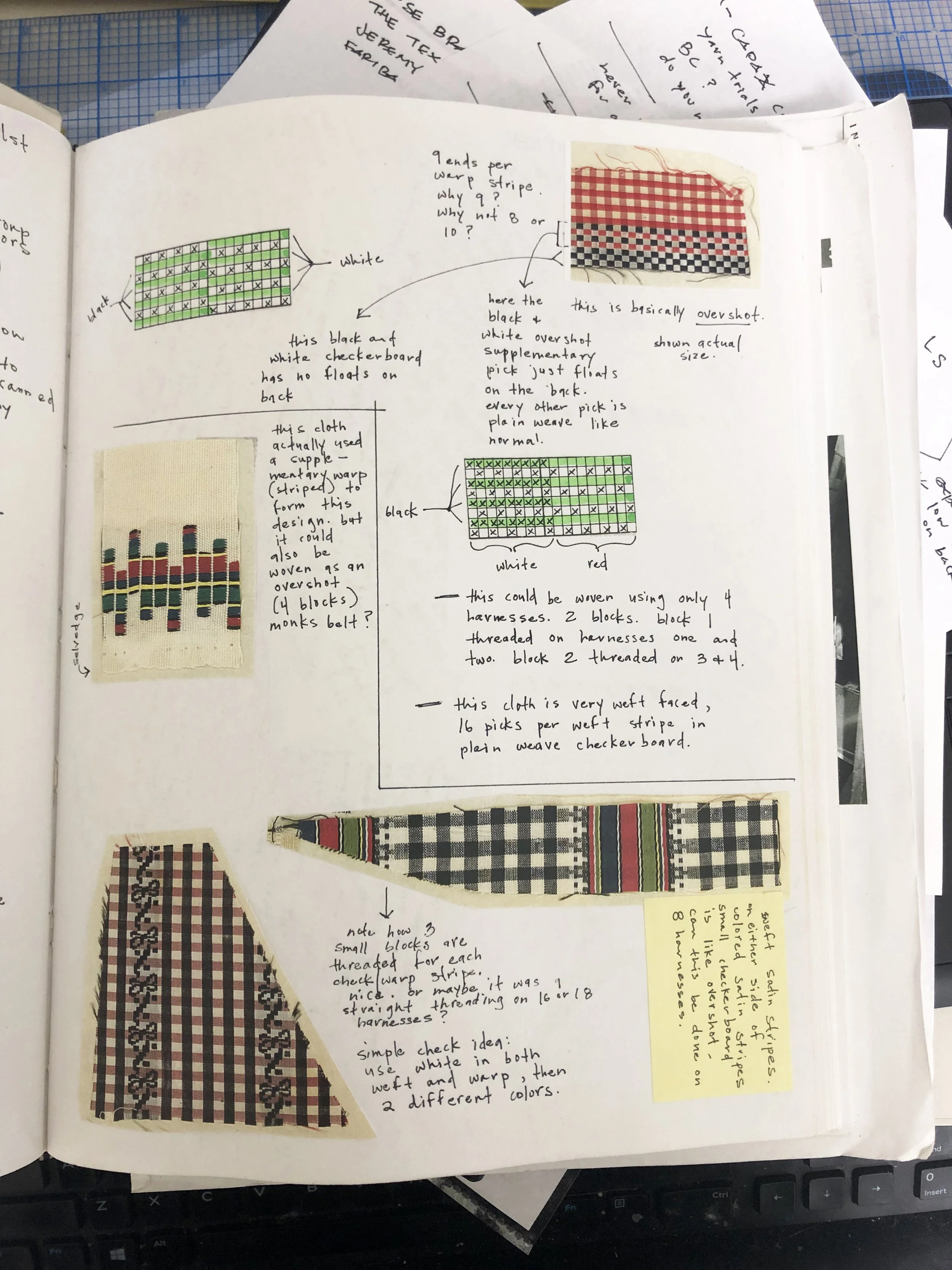 Pages from Joy’s notebook